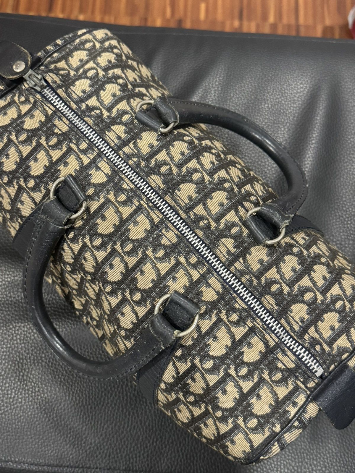 Dior Vintage - Dior Boston Trotter Monogram Bag Size ONE SIZE - 6 Thumbnail
