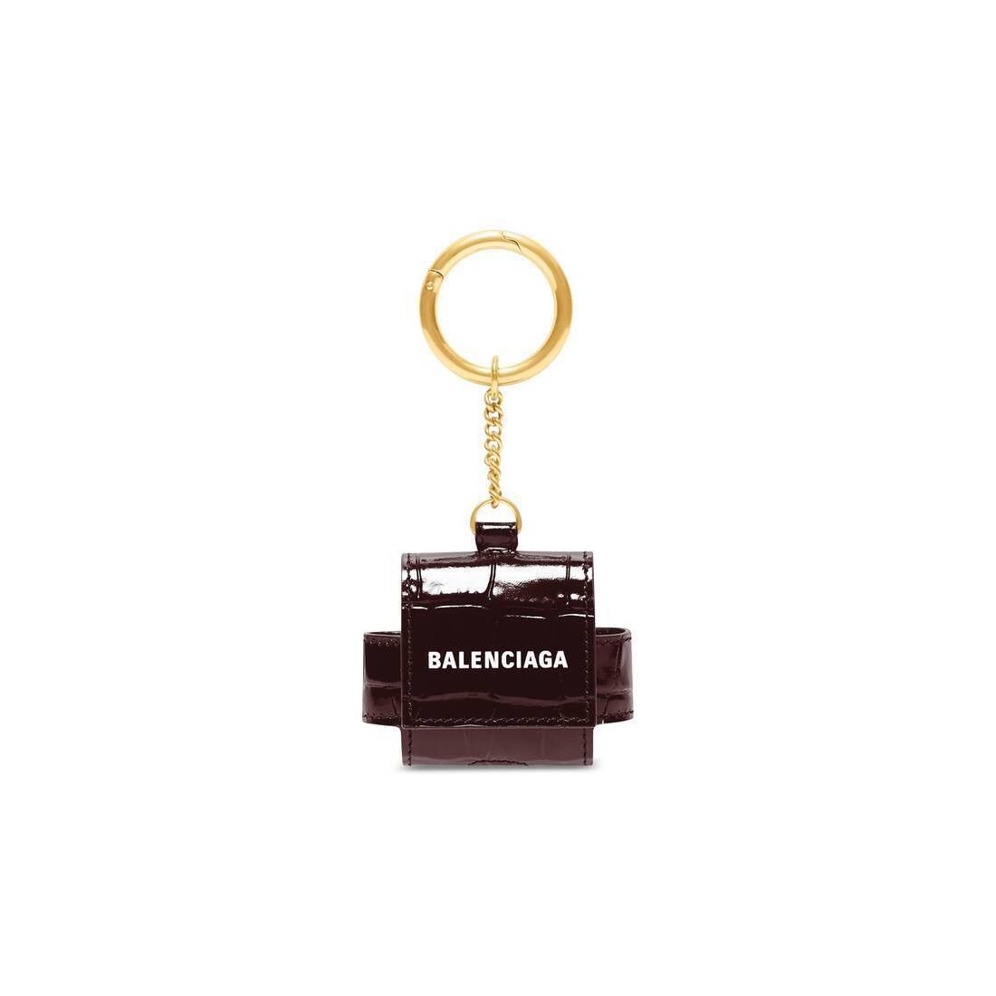 Balenciaga o1mt1gz1024 Size: OS / Cash EarPods Pro Holder in Burgundy Size ONE SIZE - 1 Thumbnail