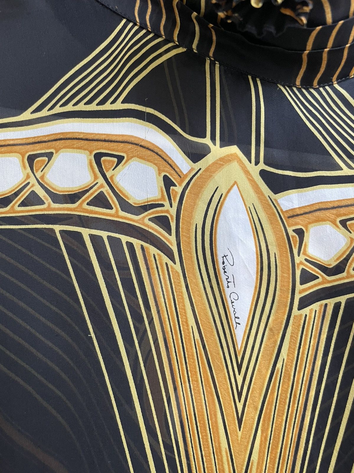 Roberto Cavalli Roberto Cavalli 2007 VOYAGE RUNWAY Collection Silk Blouse Size M / US 6-8 / IT 42-44 - 7 Thumbnail