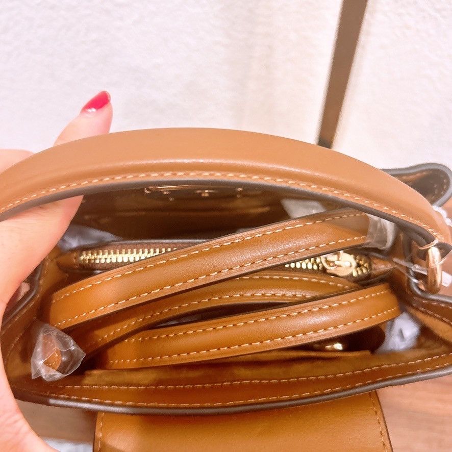 Coach NWT Coach Eliza Mini Carryall Bag In Suede CW181 Size ONE SIZE - 9 Thumbnail