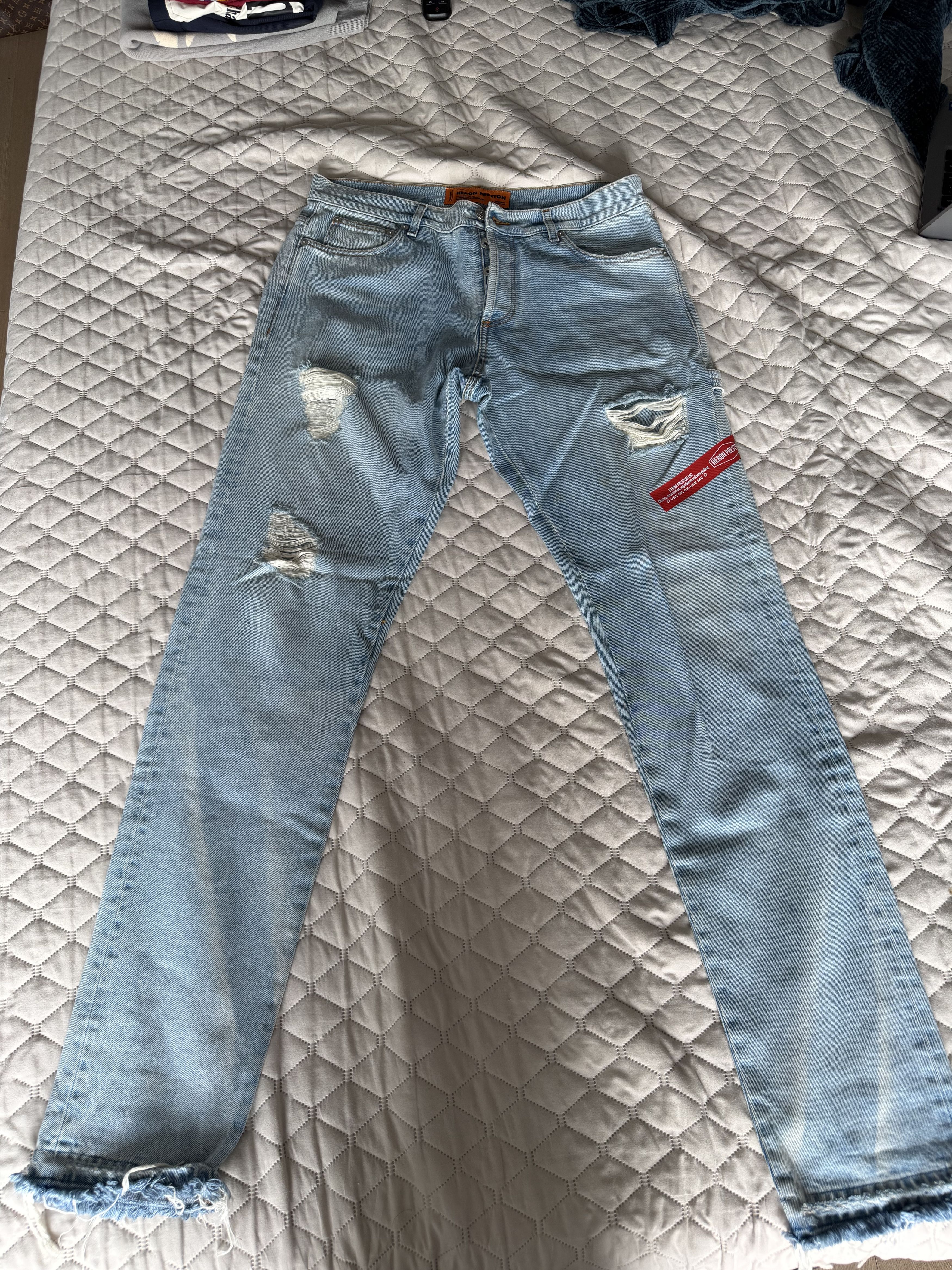 Heron Preston Ripped Jeans