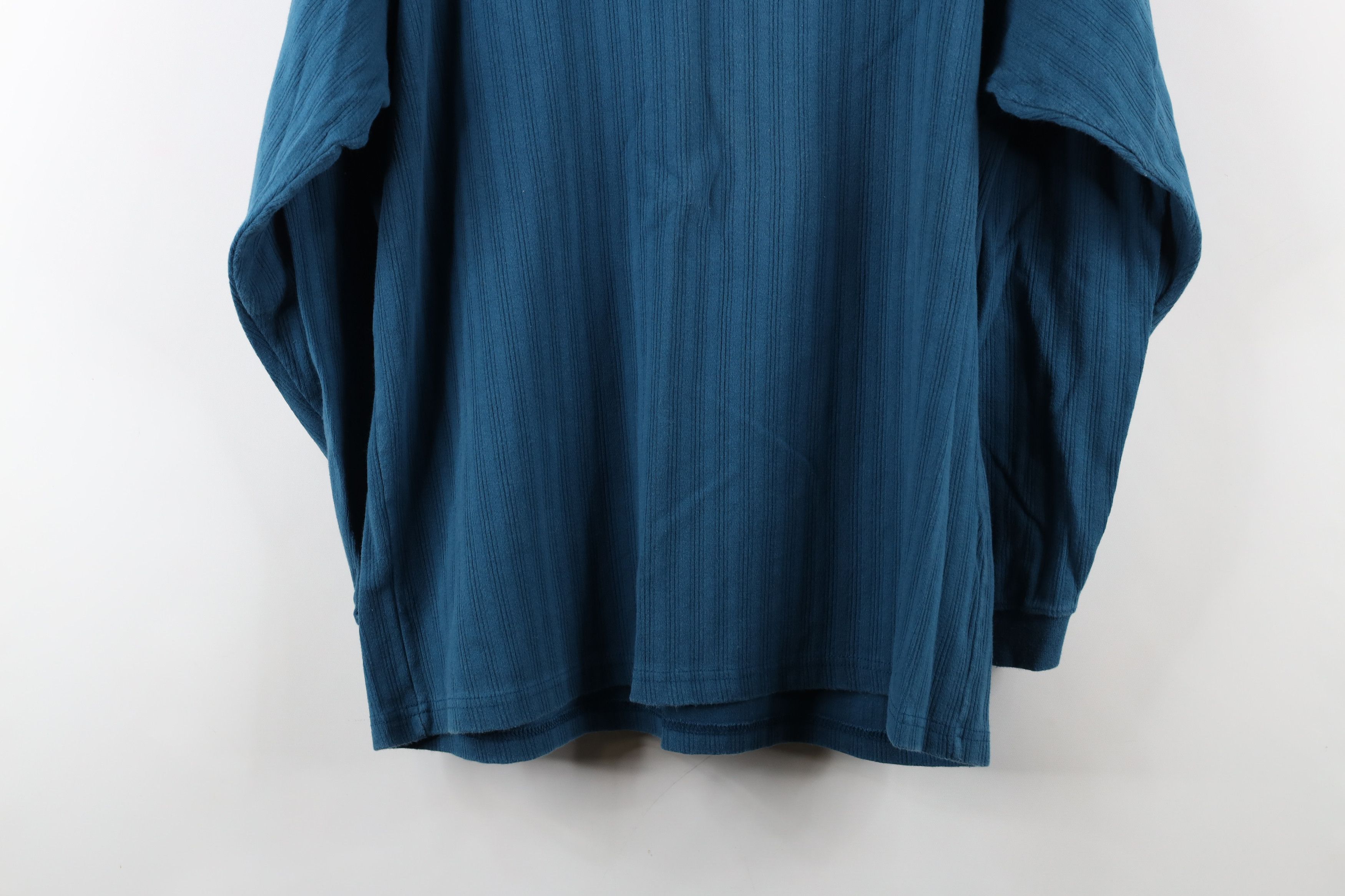 Vintage Vintage 90s Streetwear Ribbed Mock Neck Long Sleeve T-Shirt Size US XL / EU 56 / 4 - 11 Thumbnail