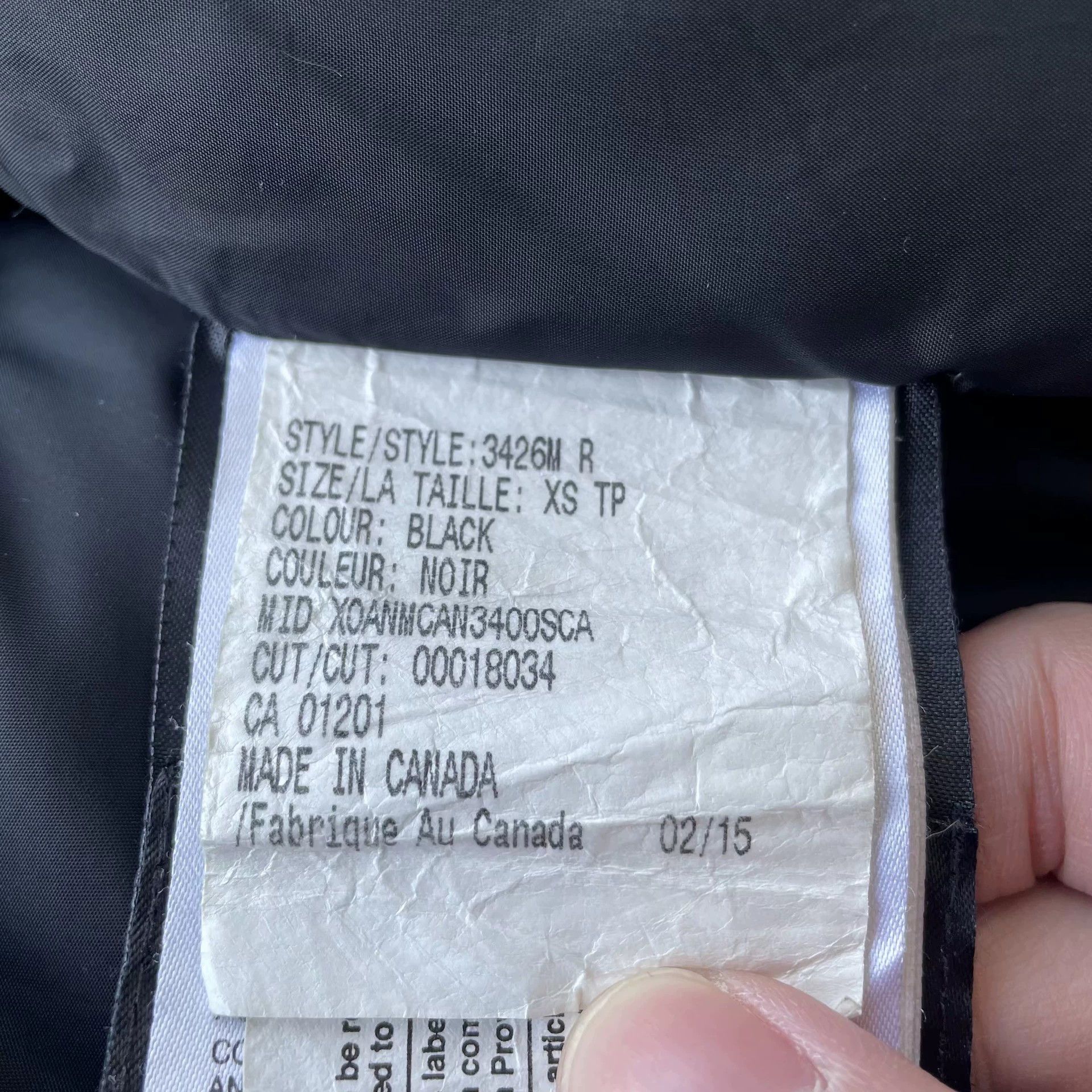 Canada Goose 9/10 Canada Goose unisex black down jacket XS Size US XS / EU 42 / 0 - 5 Thumbnail