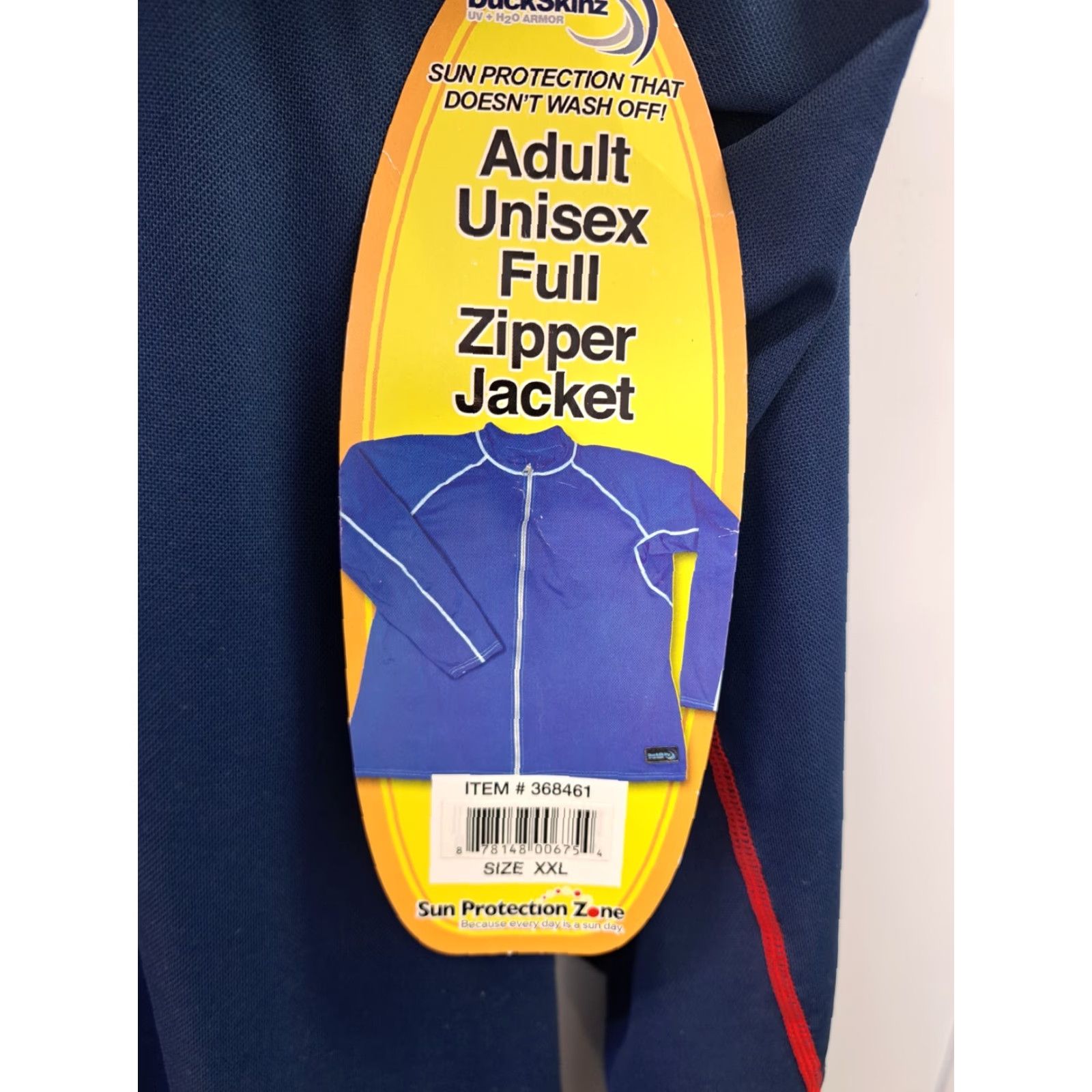Skin Duck Skinz Unisex Jacket Long Sleeve Full Zip Blue 2XL Athletic Activewear UV Water Repellent Breathable Moisture Wicking All Seasons Size XXL / US 16-18 / IT 52-54 - 7 Thumbnail
