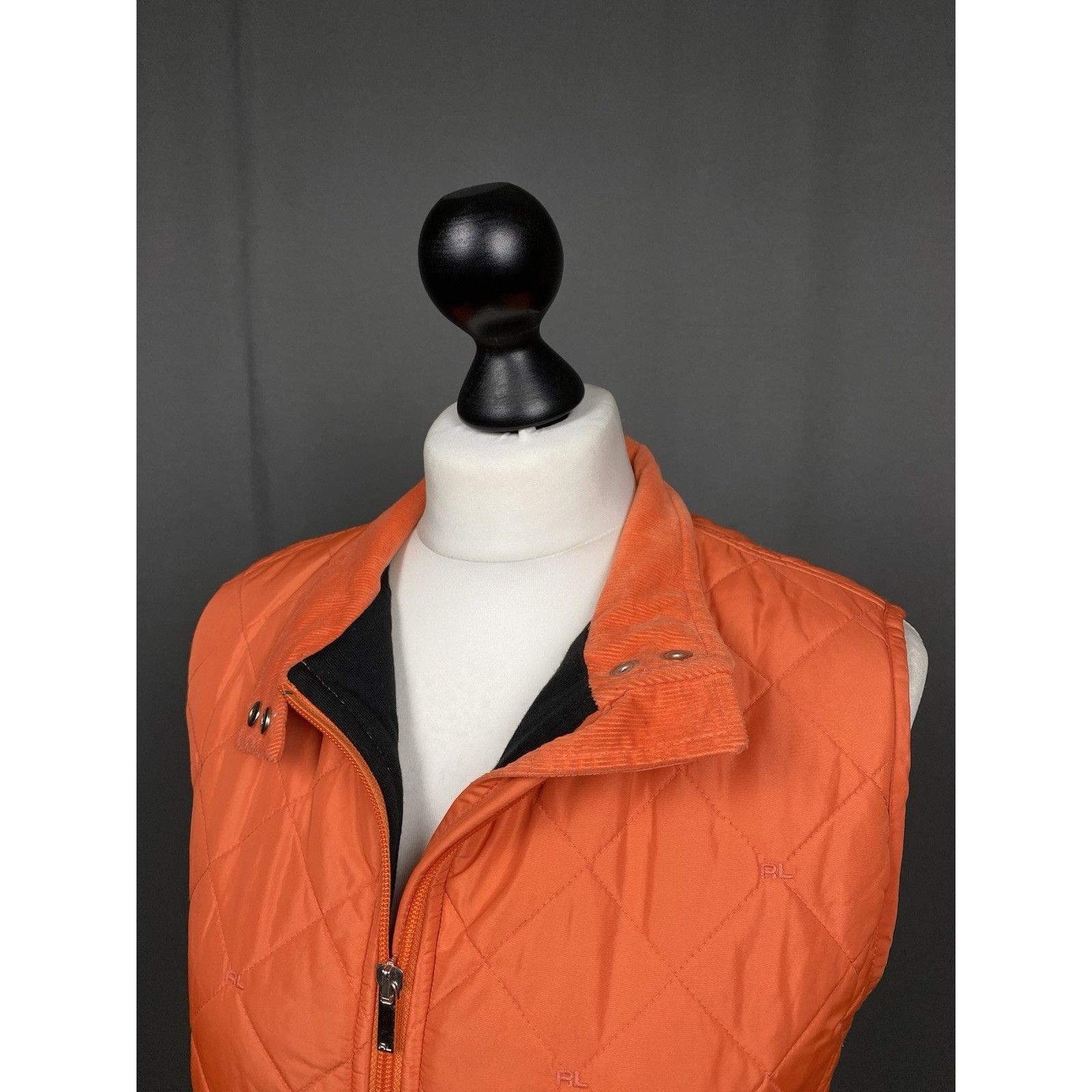 Ralph Lauren Sport Ralph Lauren Sport Women's Orange Quilted Vest Size L Size L / US 10 / IT 46 - 4 Thumbnail