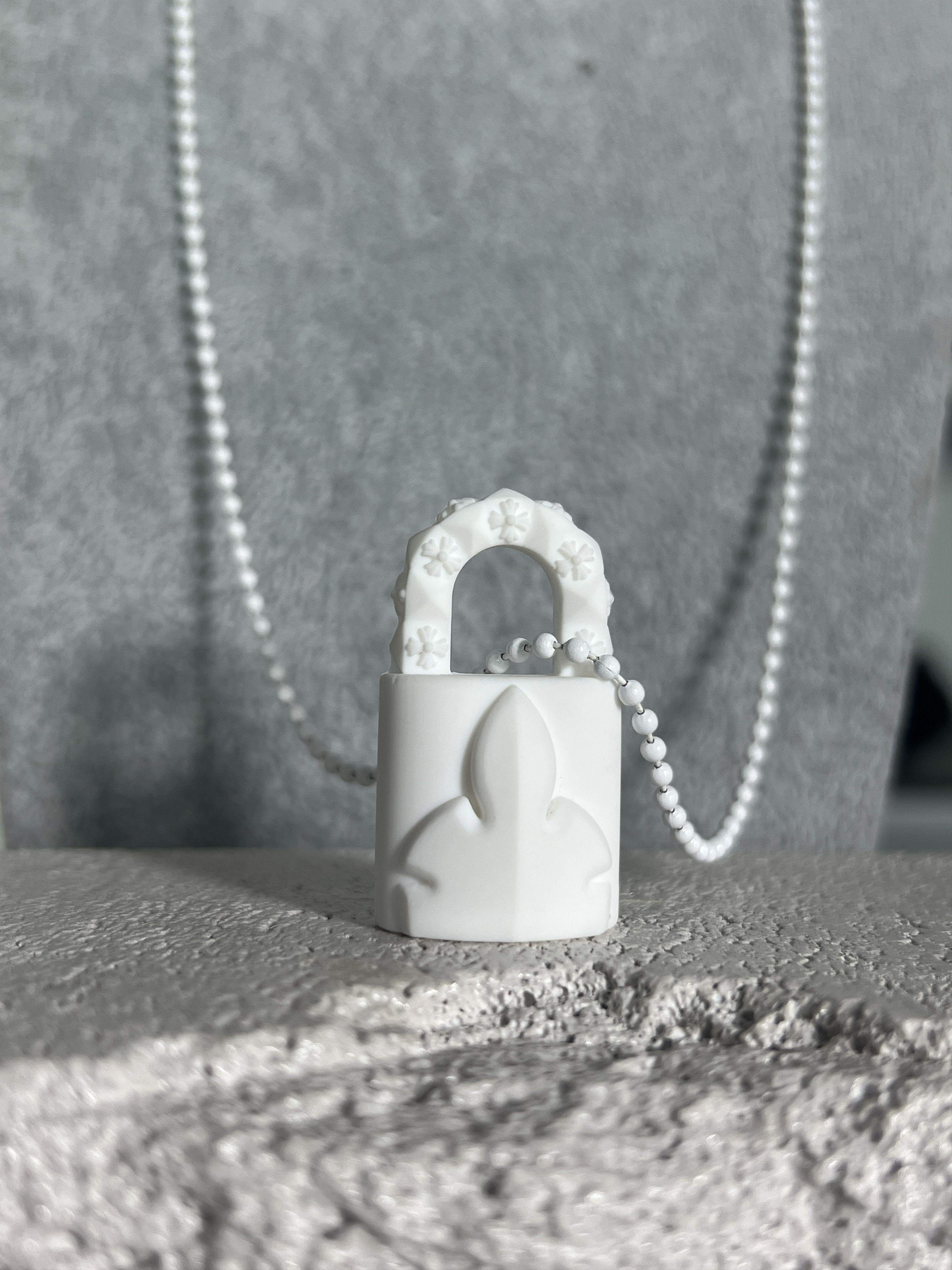 Chrome Hearts Chrome Hearts White Padlock Pendant Necklace 2023 Size ONE SIZE - 3 Thumbnail