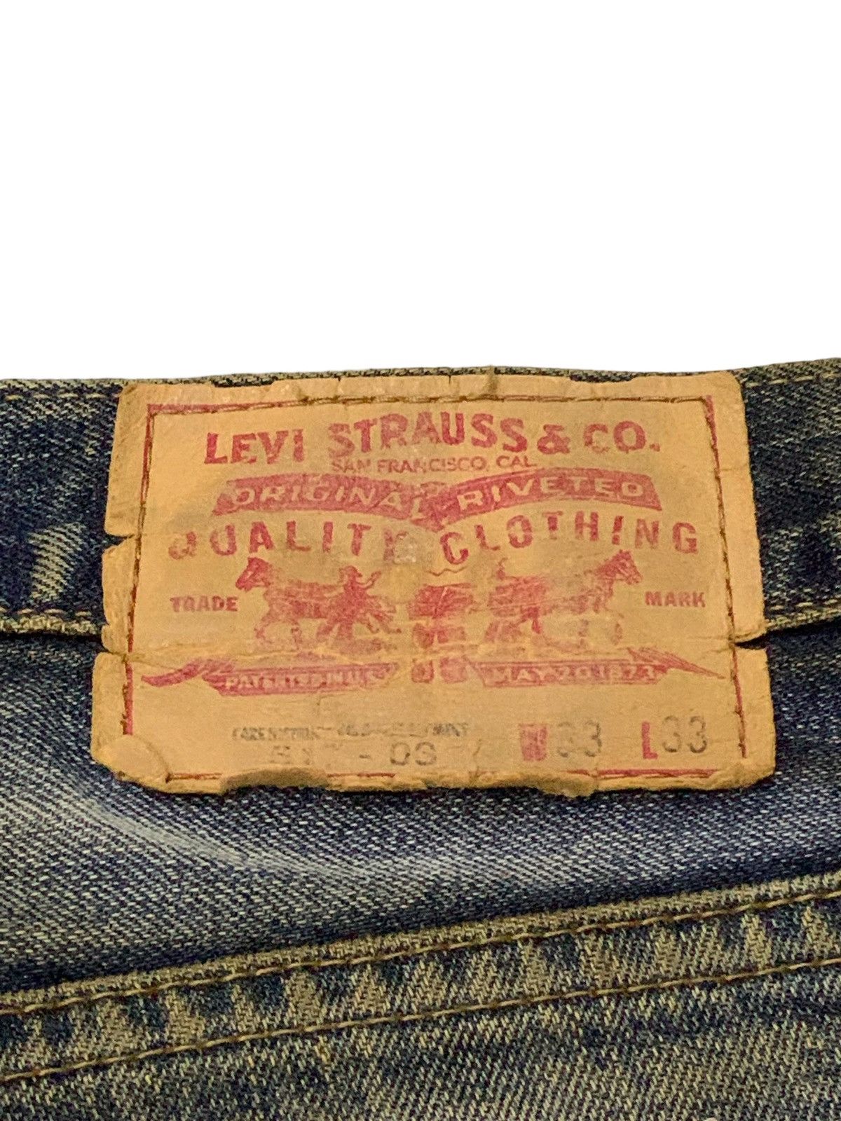 Levi's × Vintage Vintage Levis 517 - 03 Mud Wash Whiskers Flared Jeans Size US 32 / EU 48 - 13 Thumbnail