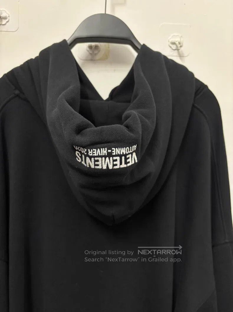 Vetements VETEMENTS Hooded Sweatshirt Black Size US M / EU 48-50 / 2 - 4 Thumbnail
