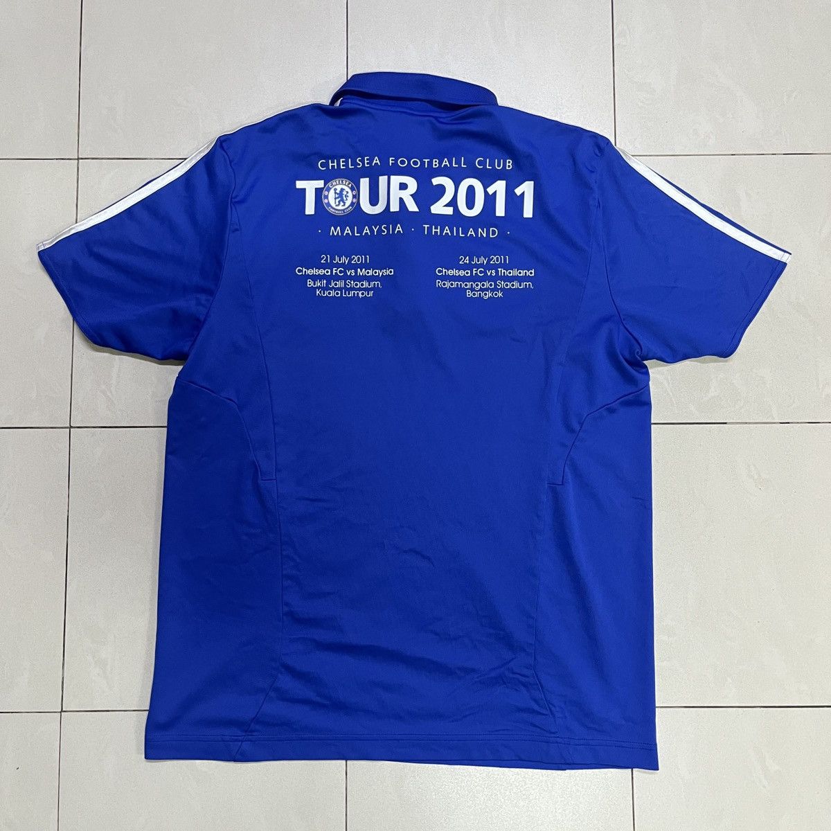 Adidas Adidas Chelsea Tour Jersey Polo Shirt Size US M / EU 48-50 / 2 - 10 Thumbnail