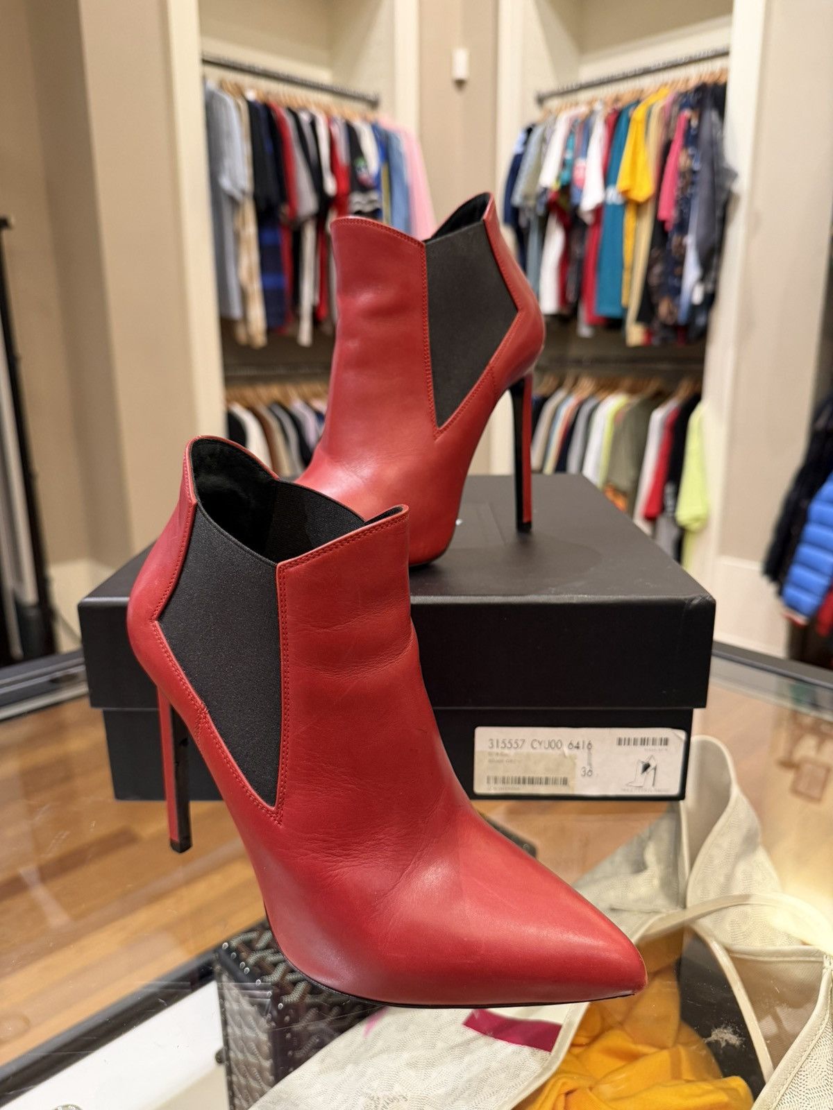 Saint Laurent Paris Saint Laurent Classic Leather Ankle Boots Size US 6 / IT 36 - 4 Thumbnail