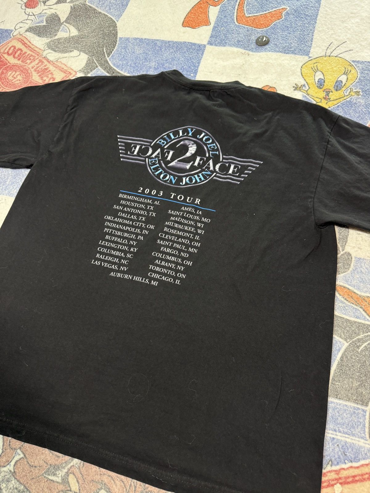 Band Tees Vintage billy joel elton john tour tee Size US XL / EU 56 / 4 - 4 Thumbnail