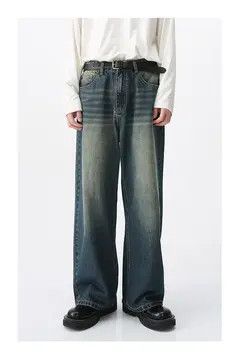 Japanese Brand VIBE Japanese retro ins fashion ripped straight jeans trend Size US 32 / EU 48 - 7 Thumbnail