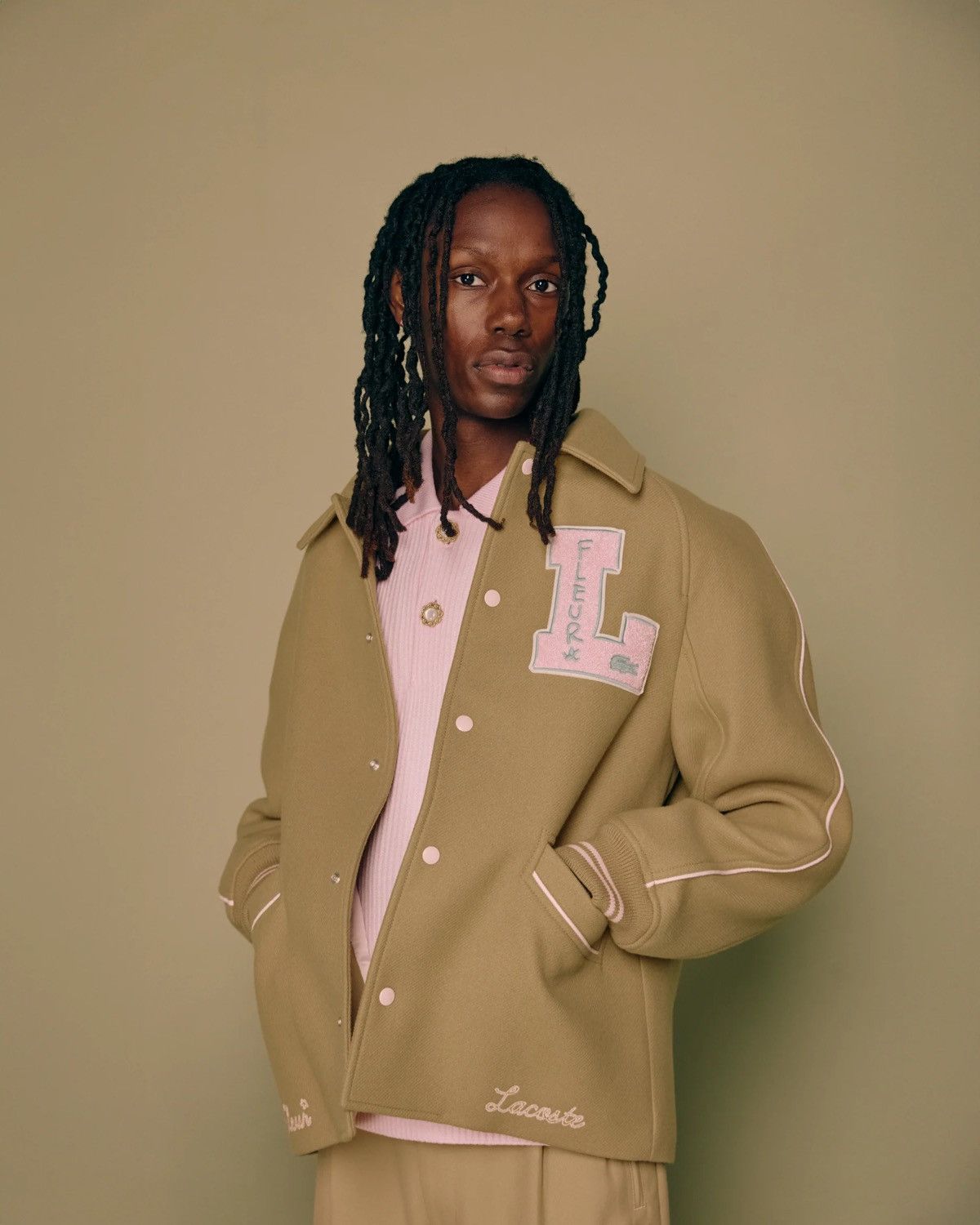 Golf le Fleur × Lacoste Varsity Jacket Size US XL / EU 56 / 4 - 8 Thumbnail