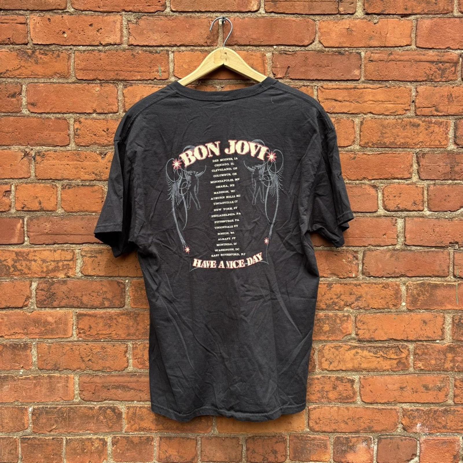 Other vintage bon jovi have a nice day tour t shirt 00s L Size US L / EU 52-54 / 3 - 5 Thumbnail