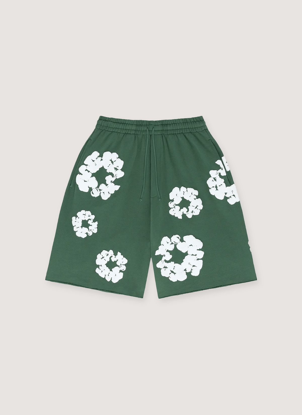 DENIM TEARS Cotton Wreath Sweatshorts Green Size US 34 / EU 50 - 1 Thumbnail