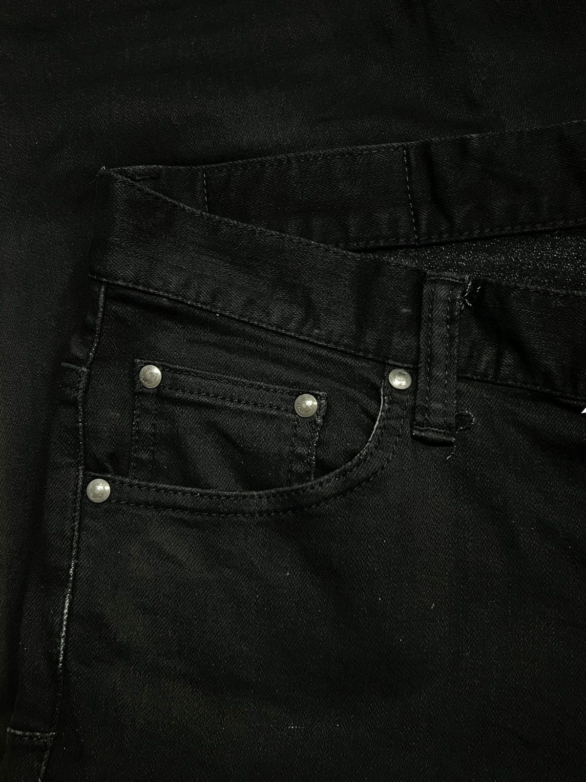 Tornado Mart Tornado mart Vintage Japan - Stretch, Skinny Black Jeans Size US 33 - 6 Thumbnail
