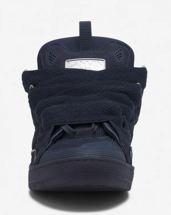 Lanvin BNWT SS25 LANVIN LEATHER CURB SNEAKERS NAVY BLUE 40 Size US 7 / EU 40 - 11 Thumbnail