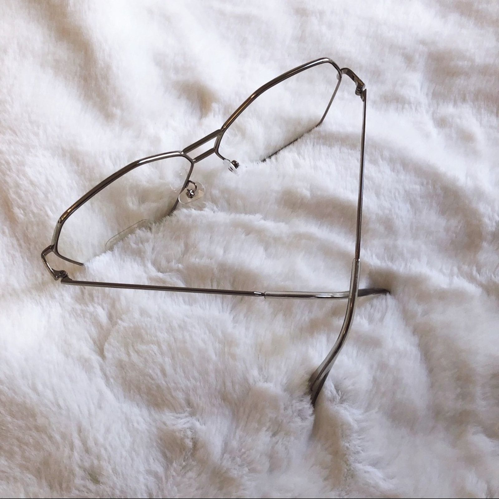 Other Peyton Silver Hexagon Clear Sunglasses Size ONE SIZE - 8 Thumbnail