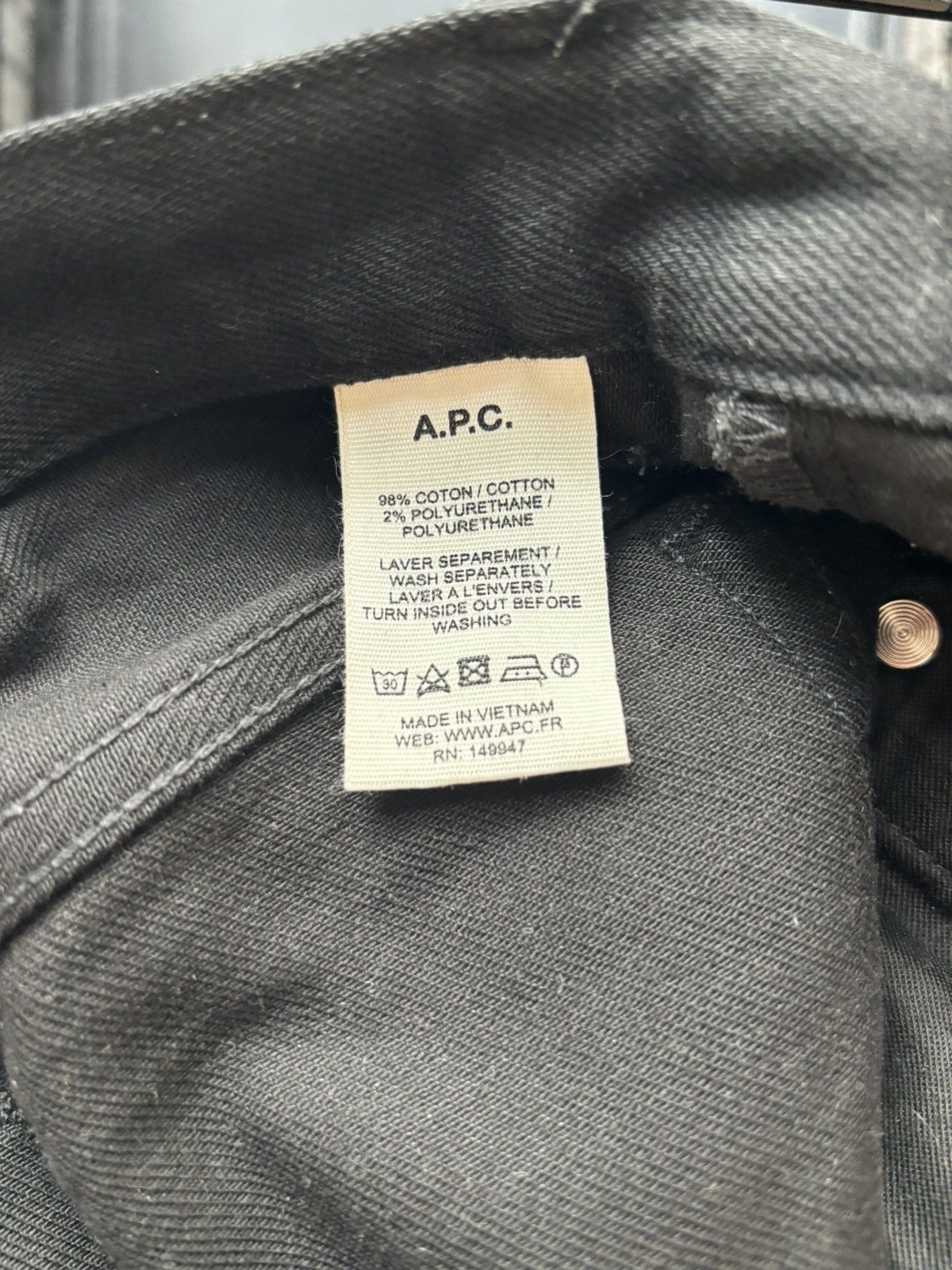A.P.C. A.P.C petit standard jeans black Size US 29 - 6 Thumbnail