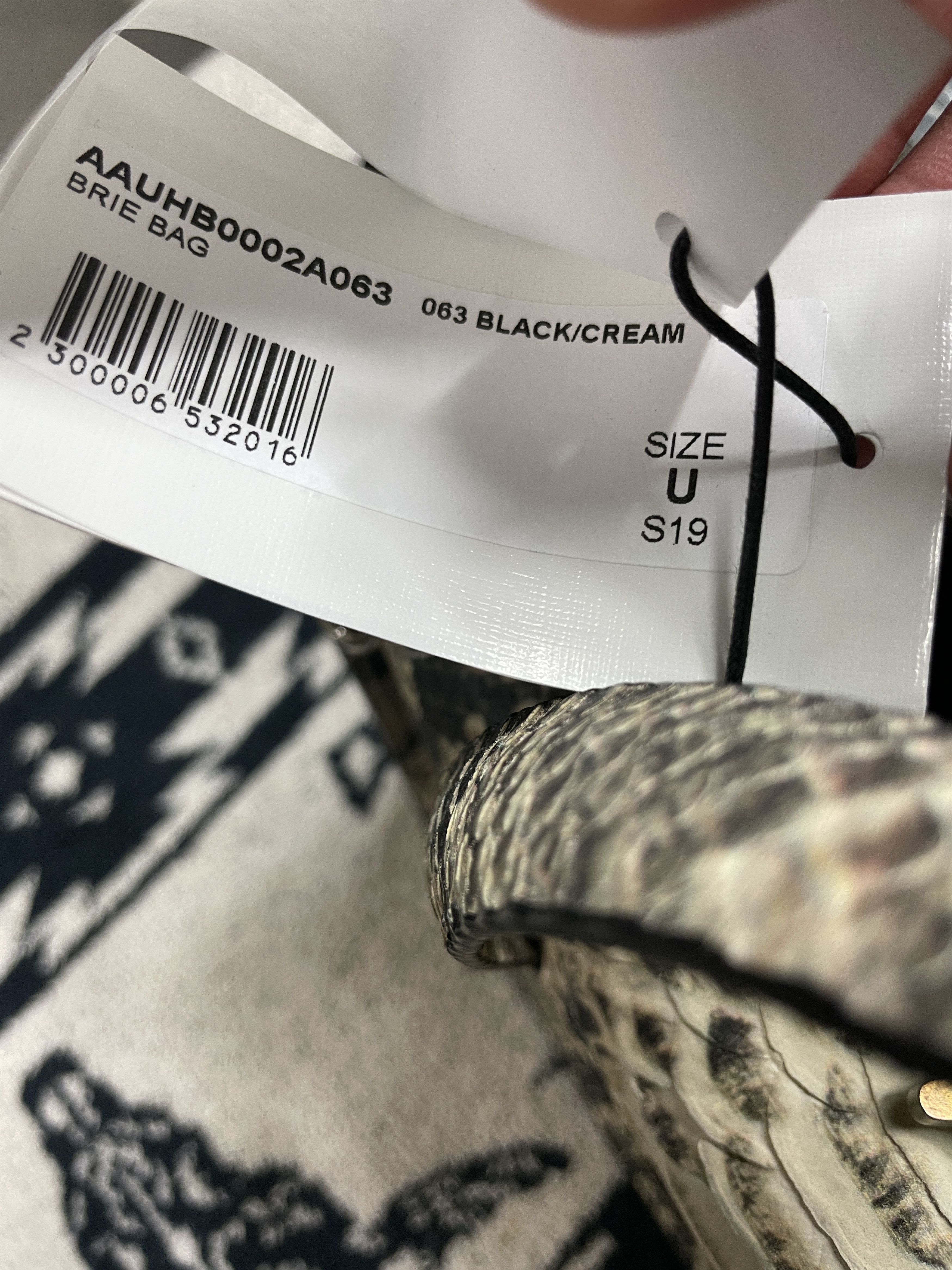 1017 ALYX 9SM Alyx brie buckle bag black/cream Size ONE SIZE - 7 Thumbnail