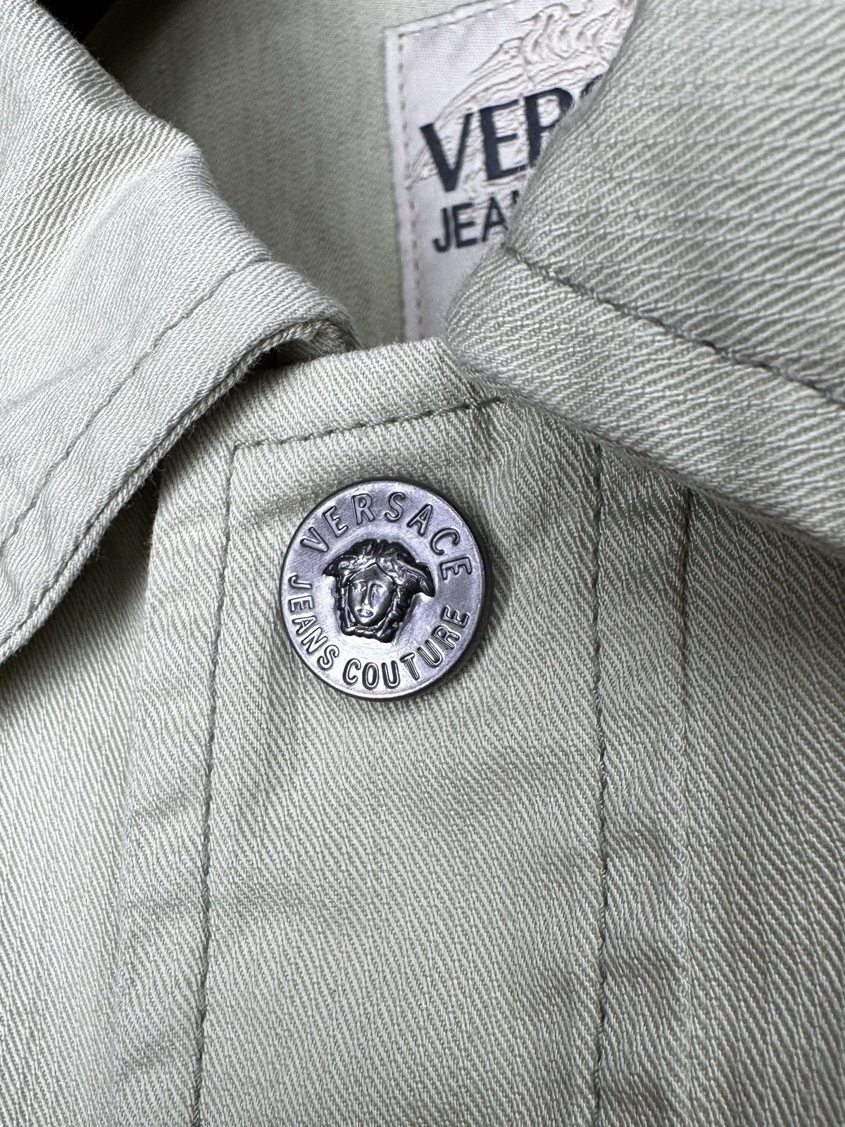 Versace Jeans Couture Versace Jeans Couture beige type 1 style trucker jacket XL Size US XL / EU 56 / 4 - 8 Thumbnail