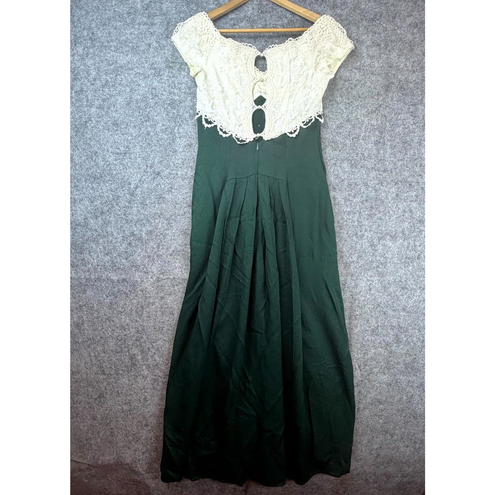 Jessica McClintock Vintage Jessica McClintock Dress 12 Green Bridal Evening Size XL / US 12-14 / IT 48-50 - 2 Thumbnail