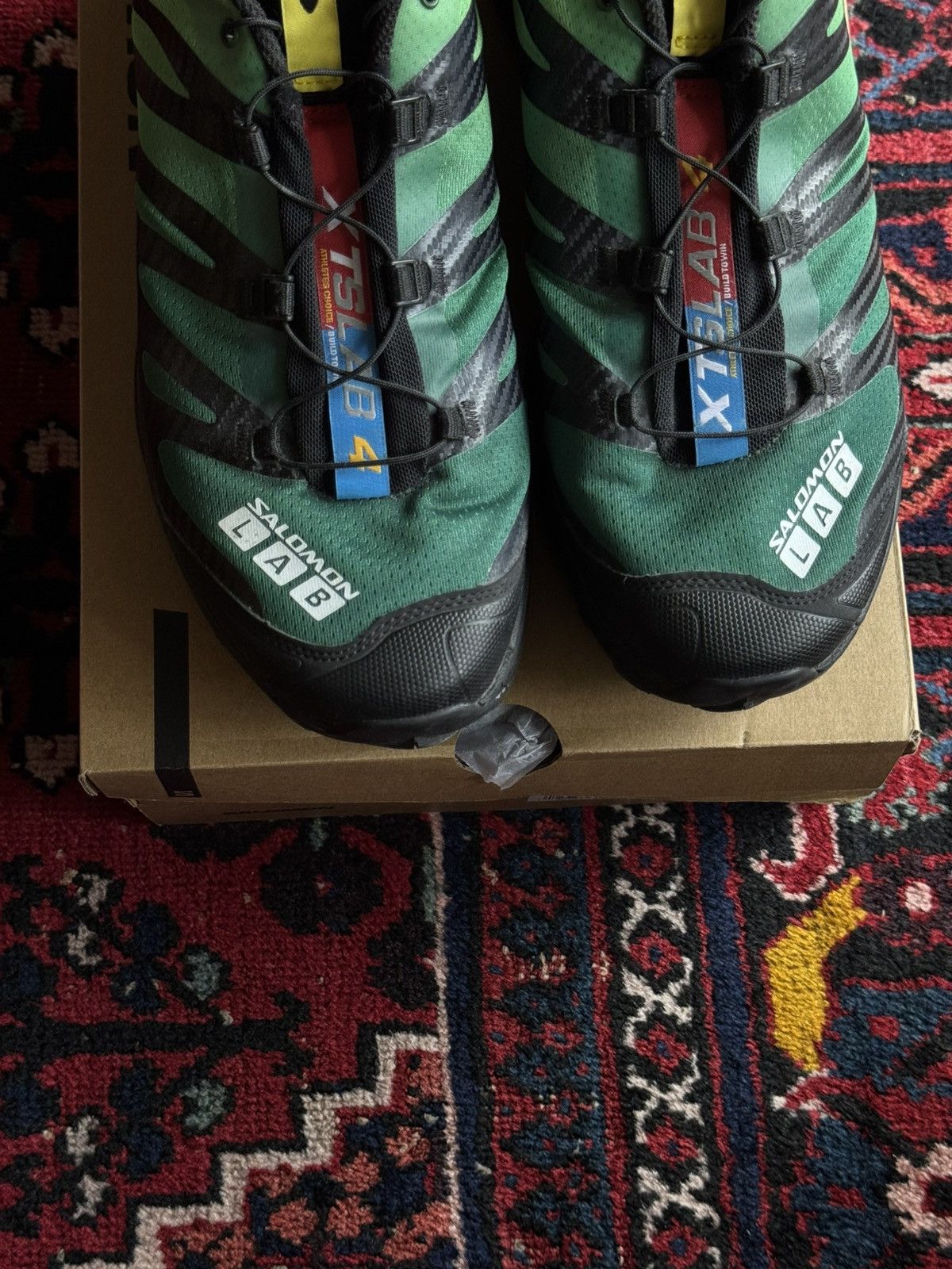 Salomon XT-4 OG in Eden/Bright Lime Green/White Size US 11.5 / EU 44-45 - 4 Thumbnail