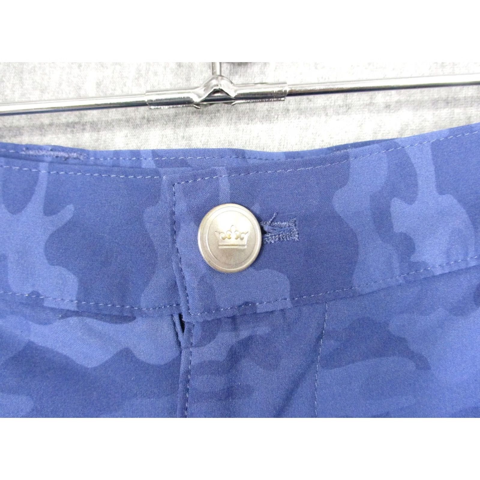 Original Penguin Peter Millar Shorts Mens 33 Blue Camo Stretch Chino Golf 10 Inseam Casual Size US 33 - 4 Thumbnail