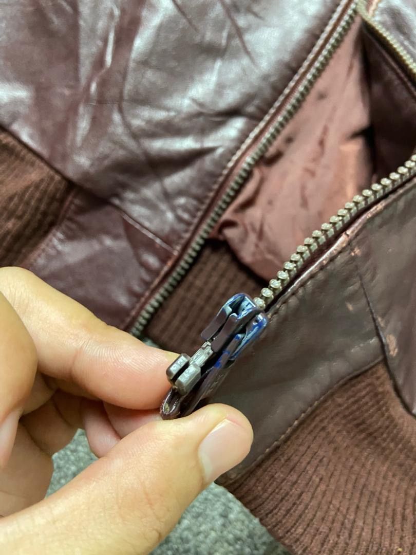 Japanese Brand ECHTES LEDER Bomber Style Leather Jacket (197) Size US XS / EU 42 / 0 - 7 Thumbnail