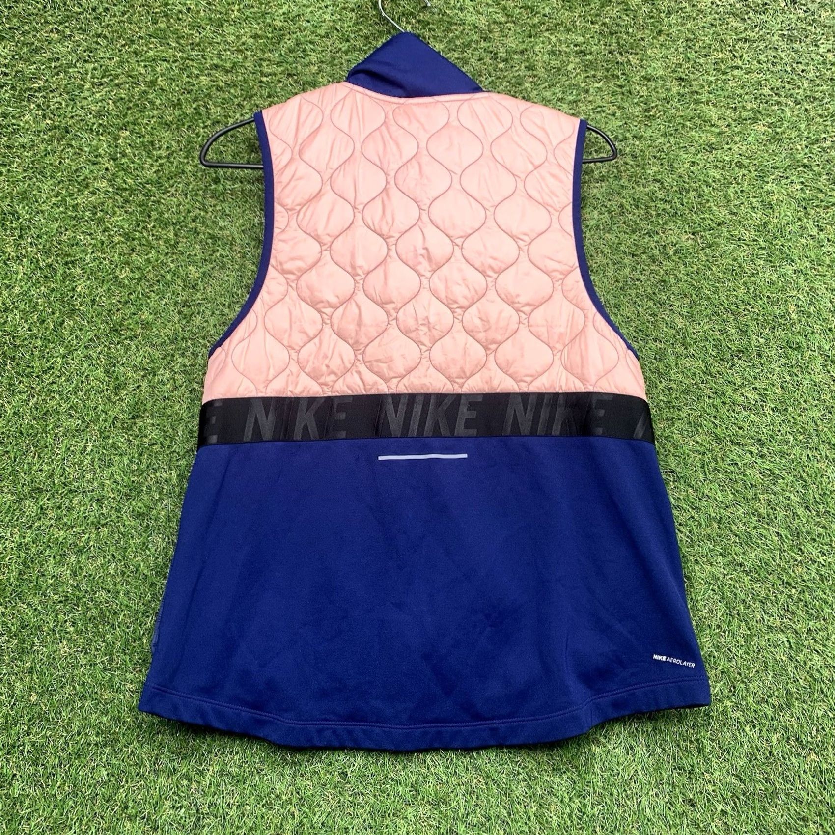 Nike Nike AeroLoft Vest Womens Medium Down Jacket Running Athletic Zip Solid Blue 616257010 Size M / US 6-8 / IT 42-44 - 2 Thumbnail