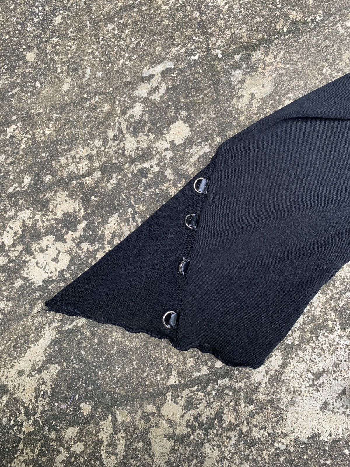 If Six Was Nine × Japanese Brand y2k Black Bondage Lace Mesh Top Size M / US 6-8 / IT 42-44 - 4 Thumbnail