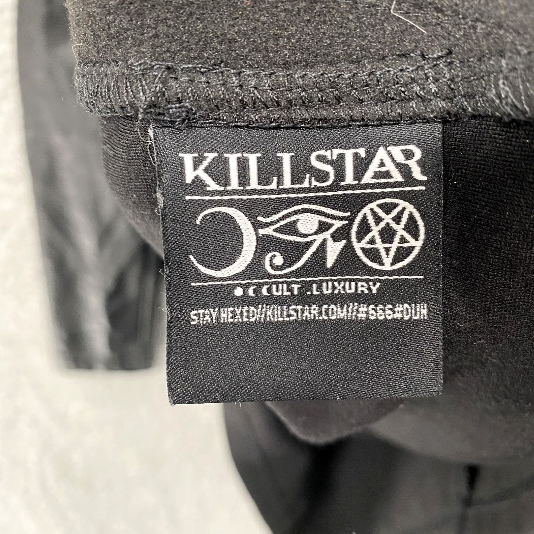 Killstar Killstar Dress Womens XL Black Faux Leather Studded Halter Choker Mini Gothic Size XL / US 12-14 / IT 48-50 - 7 Thumbnail