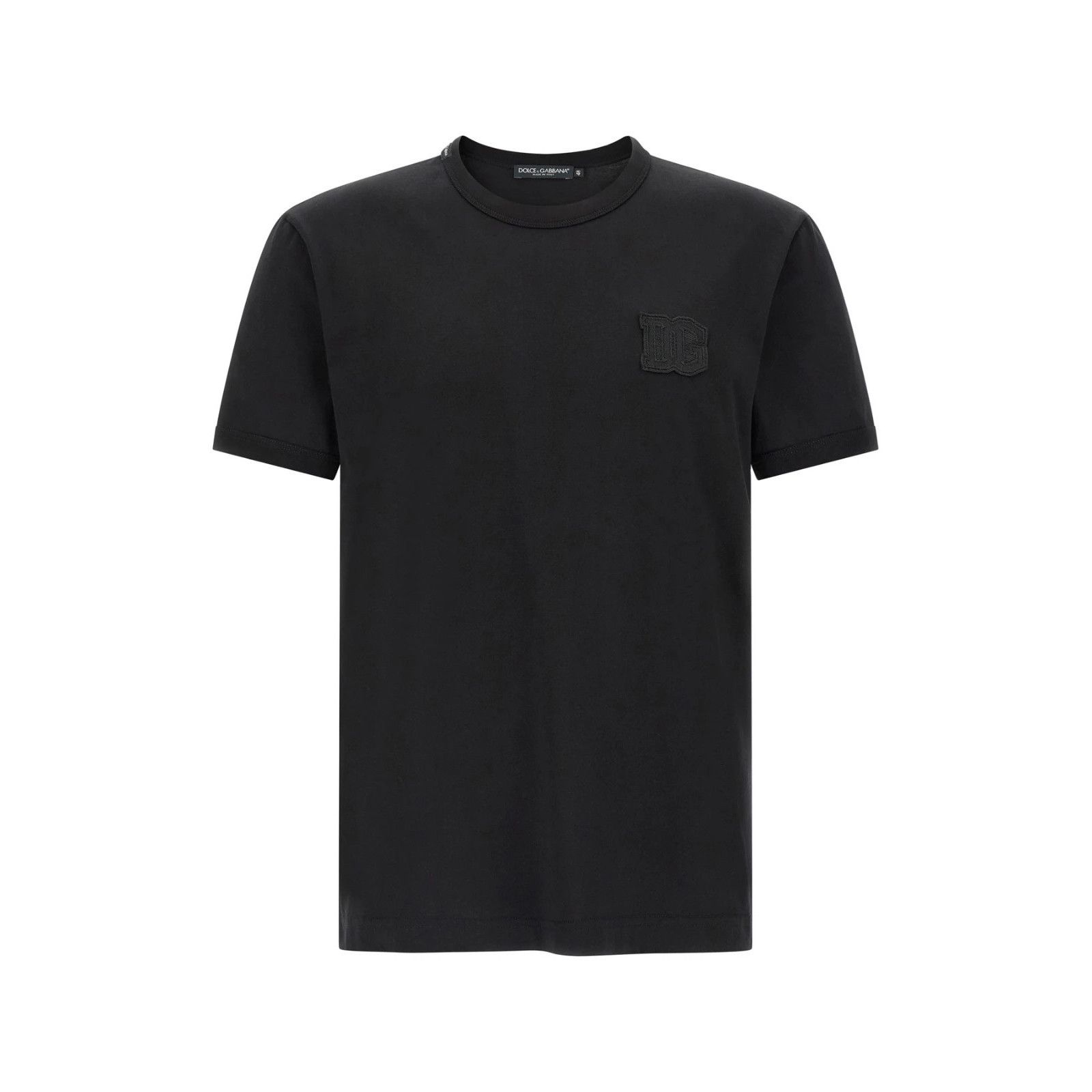 Dolce & Gabbana DOLCE&GABBANA Patch Black TShirt New & Authentic (Men's size Size US XL / EU 56 / 4 - 1 Thumbnail