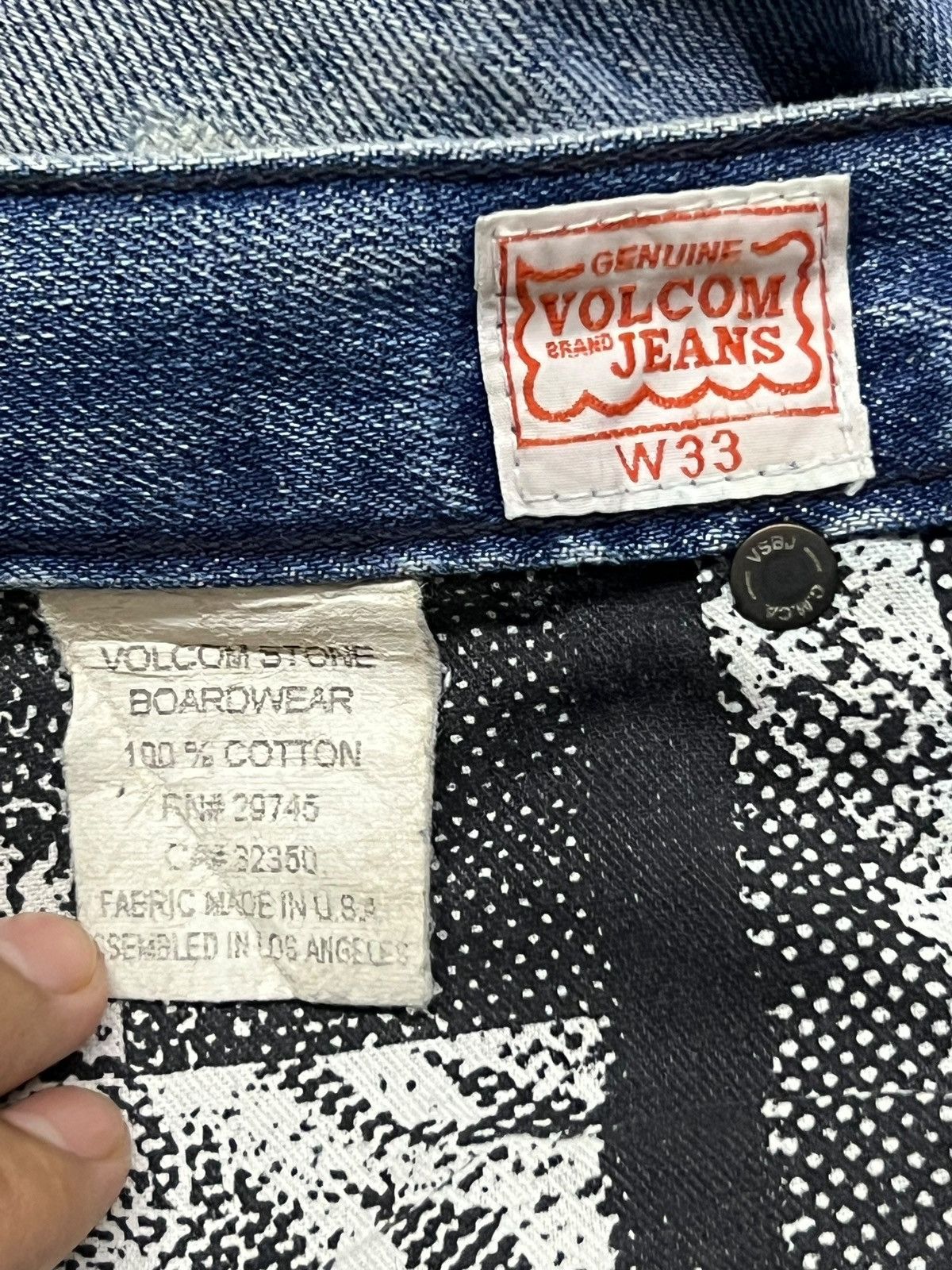 Volcom Baggy Vintage 90s Volcom Stone Limited Edition - Faded Wash Size US 34 / EU 50 - 13 Thumbnail