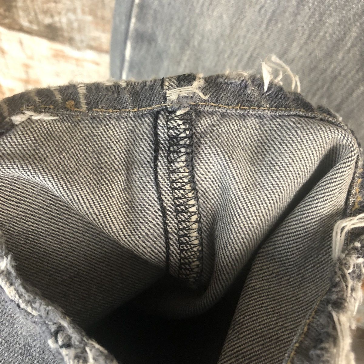 Levi's DLL Levis 503 vintage faded Gray Denim Pants #C284 Size US 30 / EU 46 - 10 Thumbnail