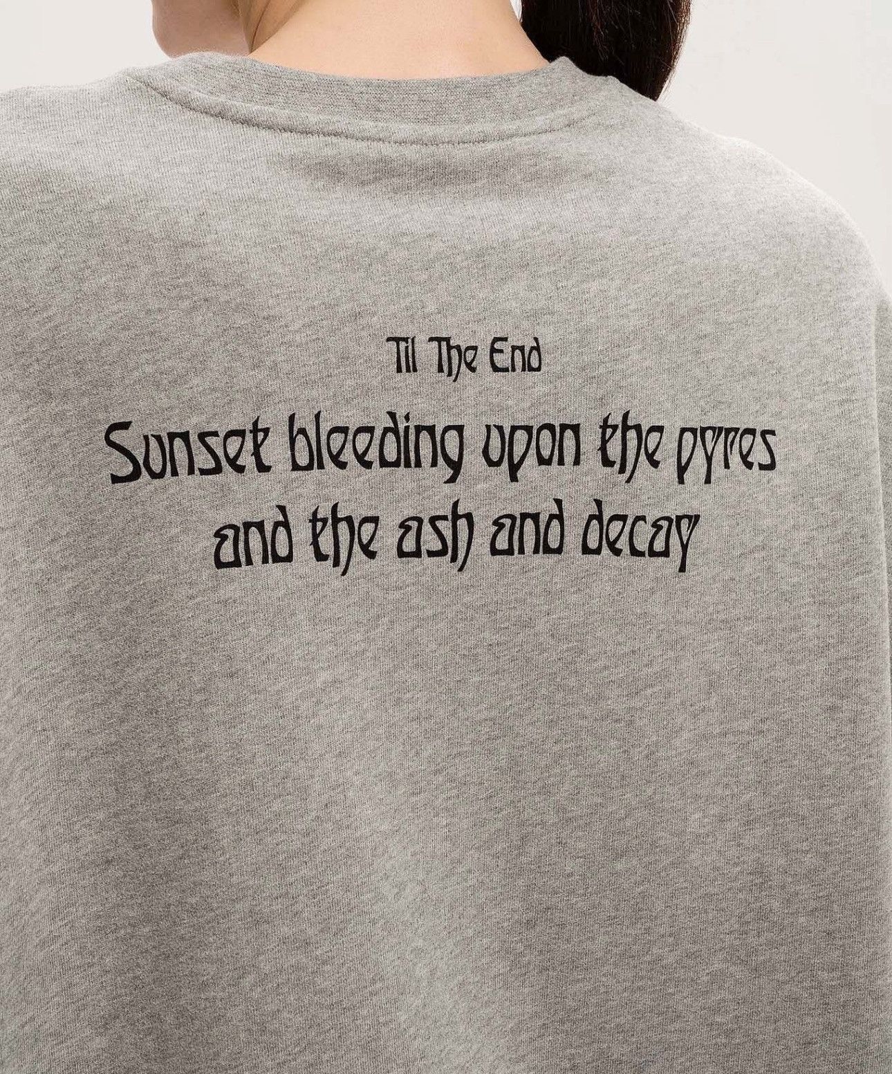 Ann Demeulemeester Last Ann Demeulemeester Sunset Bleeding Grey Sweatshirt Size XS / US 0-2 / IT 36-38 - 2 Thumbnail