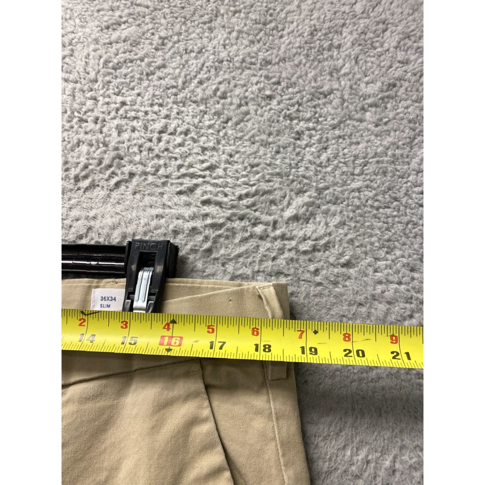 Gap GAP Men Pants Slim Chino Straight Khaki 36x34 Adult Regular 30 Inseam Stretch 5-Pocket Mens Size US 36 / EU 52 - 5 Thumbnail