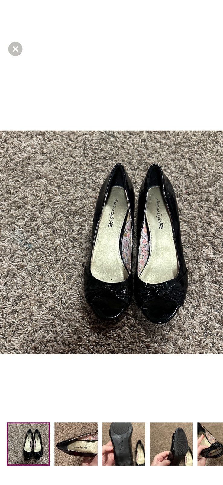 Other Short black heels Size US 7.5 / IT 37.5 - 1 Thumbnail