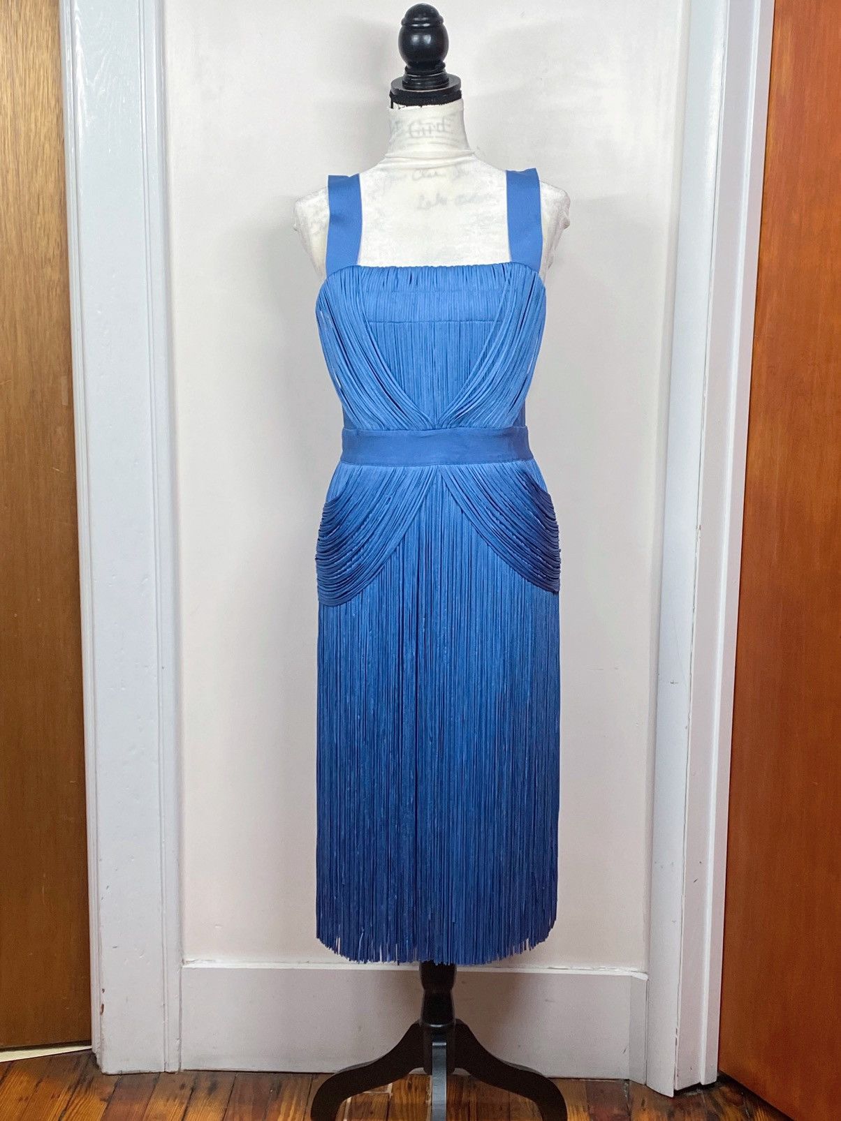Herve Leger Hervé Léger Marion Fringe Dress size L Size L / US 10 / IT 46 - 1 Thumbnail