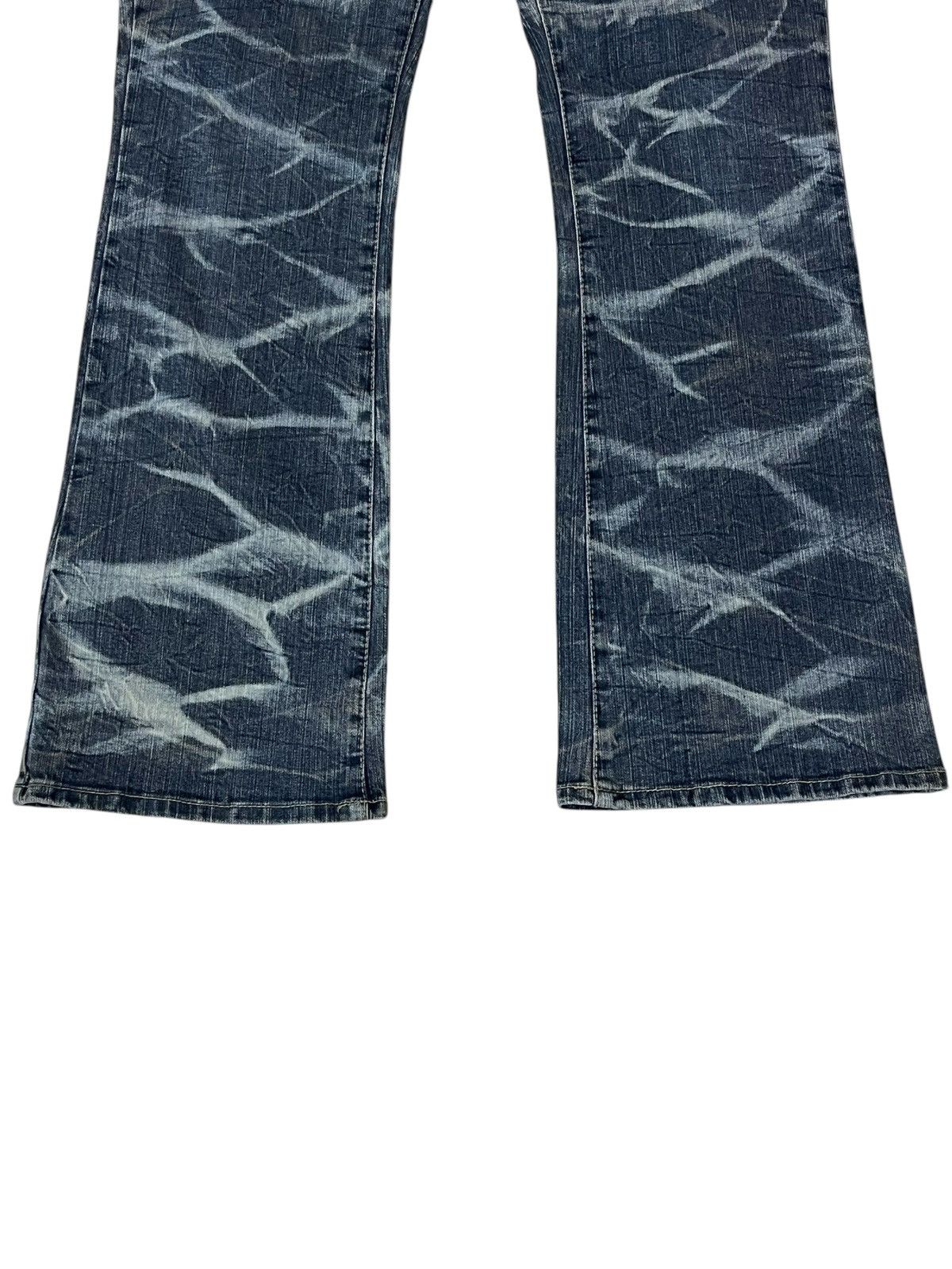 Tornado Mart SICK🔥JAPANESE BRAND HIP MAKE FLARED JEANS Size US 34 / EU 50 - 3 Thumbnail