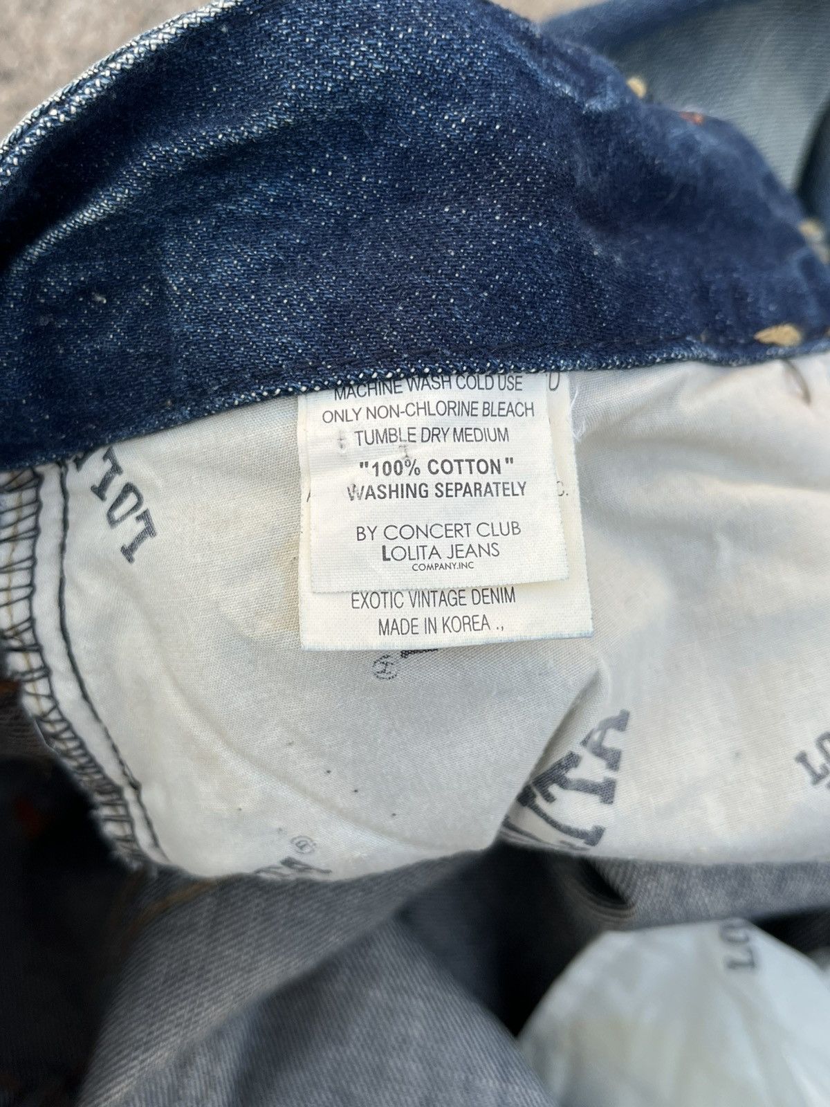 If Six Was Nine Vtg LOLITA EXOTIC DISTRESSED DENIM perfectly Size US 34 / EU 50 - 10 Thumbnail