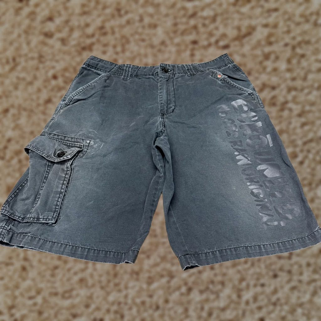 Ecko Unltd. Ecko Unltd Cargo Shorts Mens 32 Gray Hip Hop Streetwear Rhino Graphic Cargo Shorts 32 Mens Gray Size US 32 / EU 48 - 1 Thumbnail