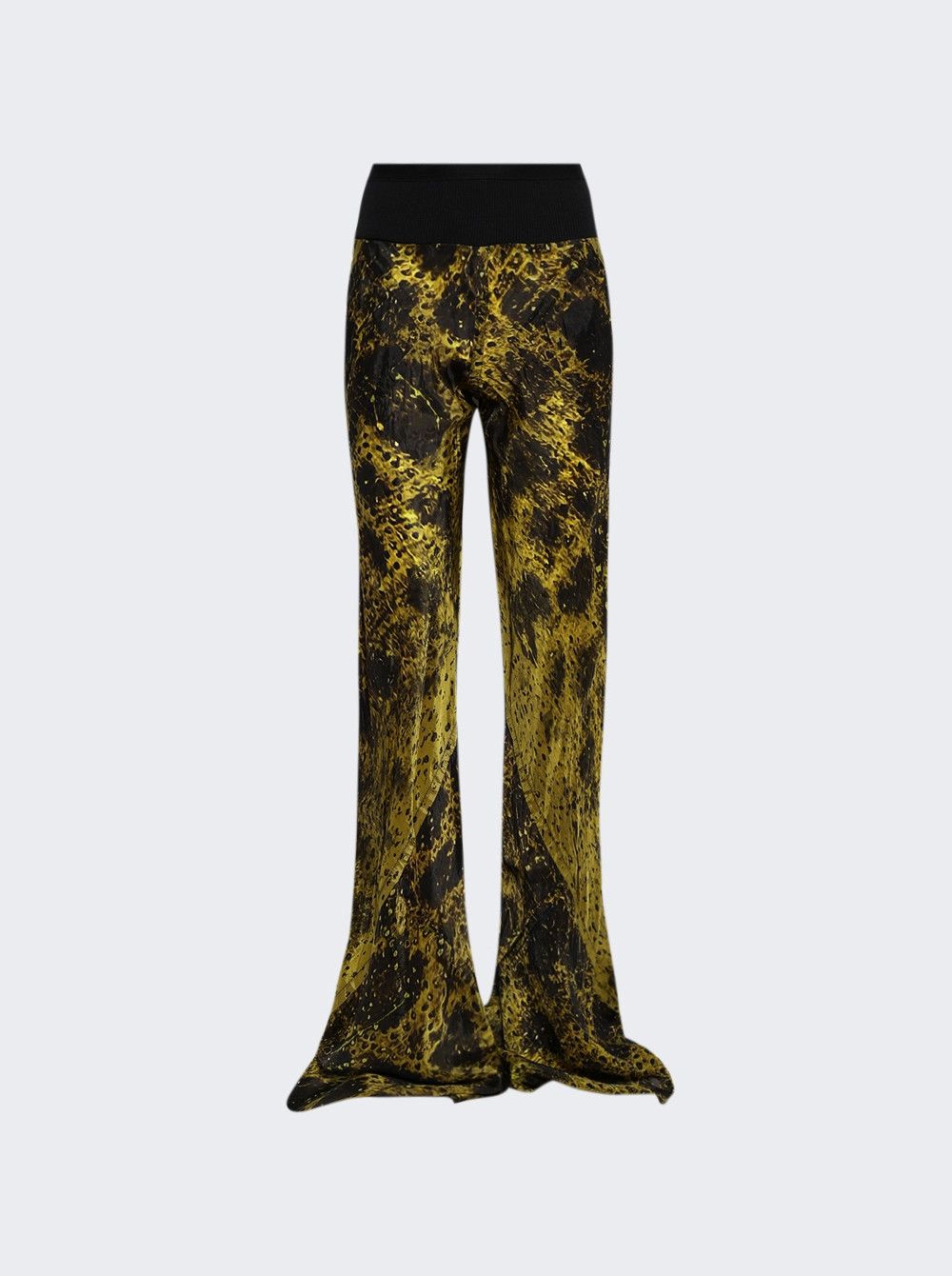Rick Owens o1mle0426 Hollywood Bias Cut Pants in Yellow Size 30" / US 8 / IT 44 - 1 Thumbnail
