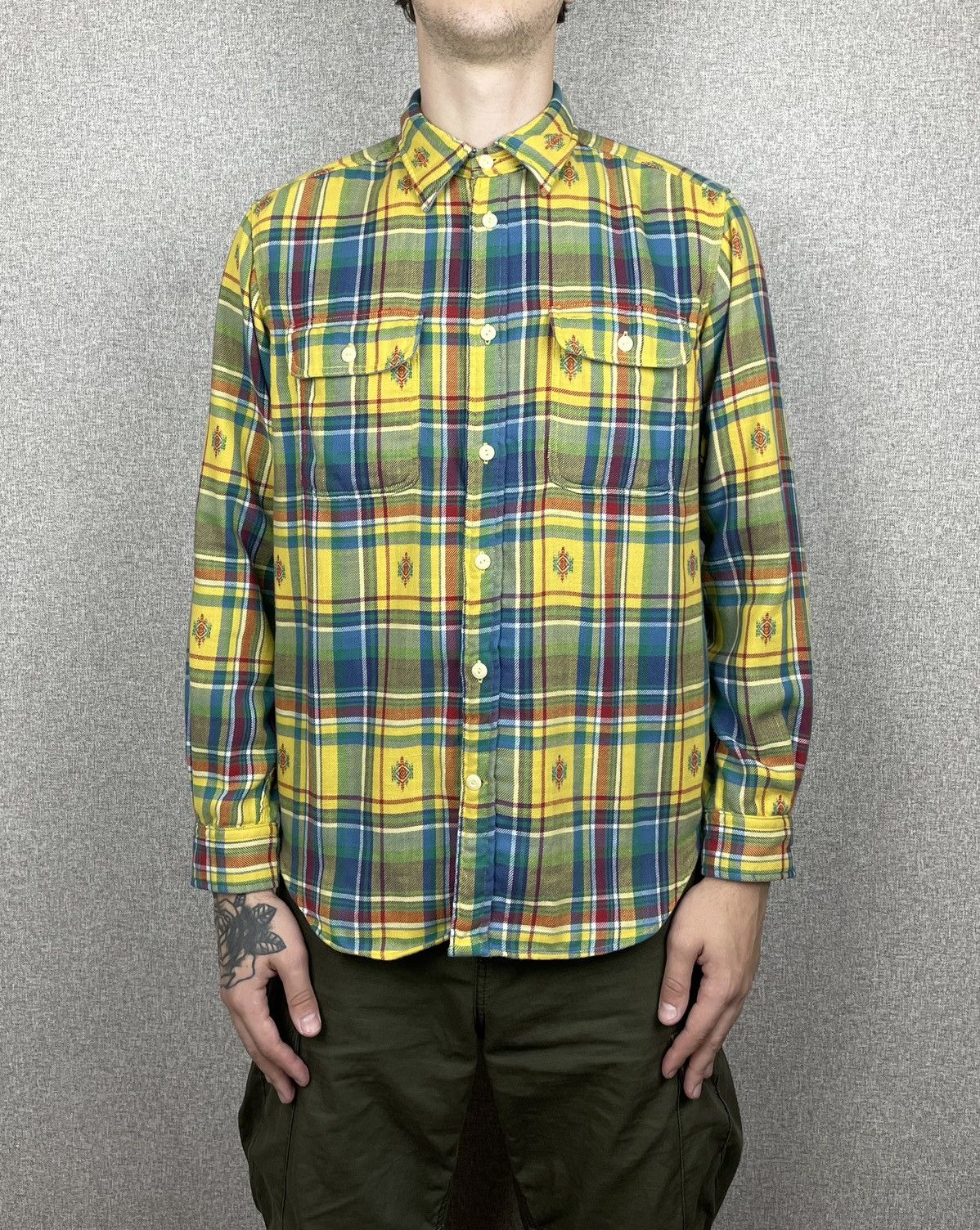 Polo Ralph Lauren Polo Ralph Lauren Men’s Aztec Print Flannel Shirt Size US L / EU 52-54 / 3 - 1 Thumbnail