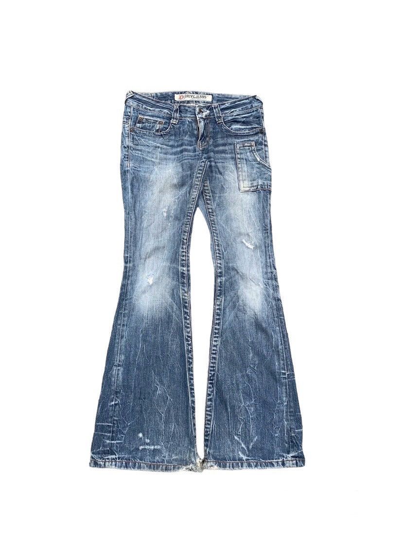 If Six Was Nine × Japanese Brand × Tornado Mart 🔥Flared🔥Vintage Drive Jeans Romantic Flare Bootcut Size 32" / US 10 / IT 46 - 1 Thumbnail