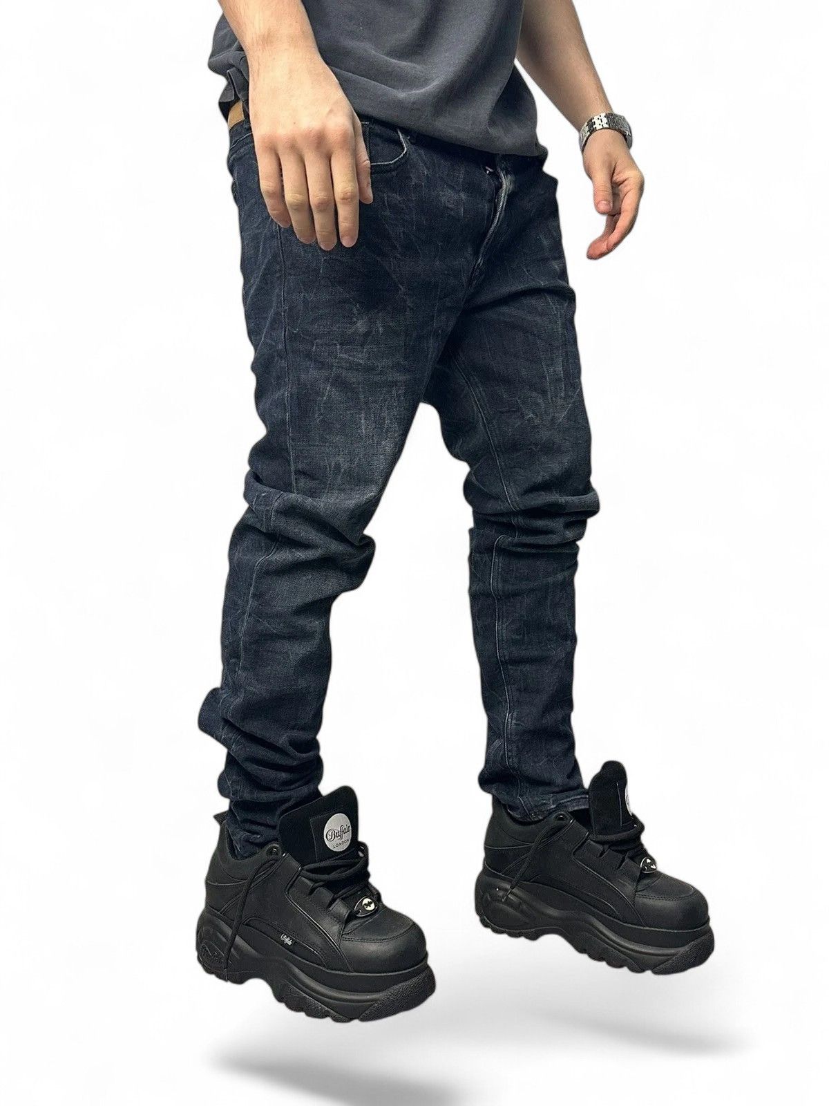 14th Addiction Diesel blue denim pants vintage y2k straight baggy style Size US 34 / EU 50 - 3 Thumbnail