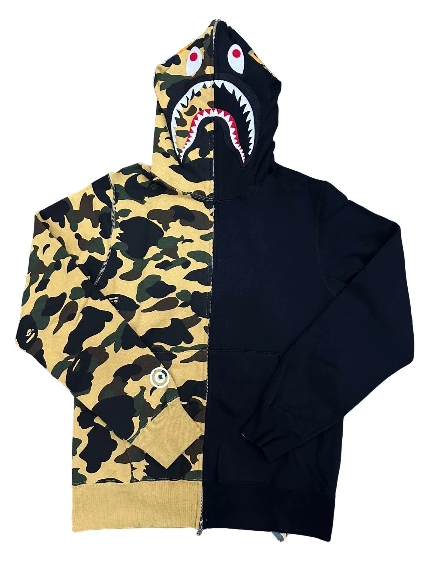Bape BAPE Split Shark Full Zip Hoodie Size L Size US L / EU 52-54 / 3 - 1 Thumbnail