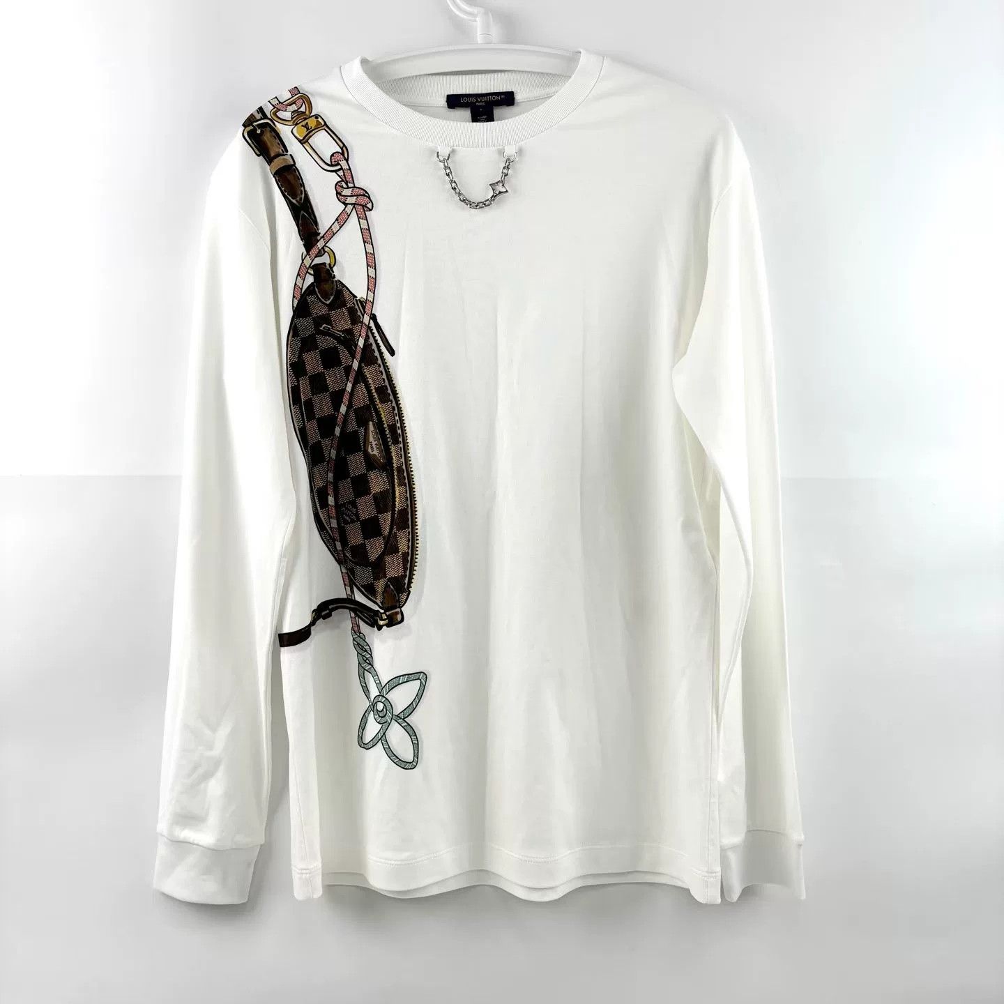 Louis Vuitton LV Ski Series White Long-Sleeve Top Size L / US 10 / IT 46 - 1 Thumbnail