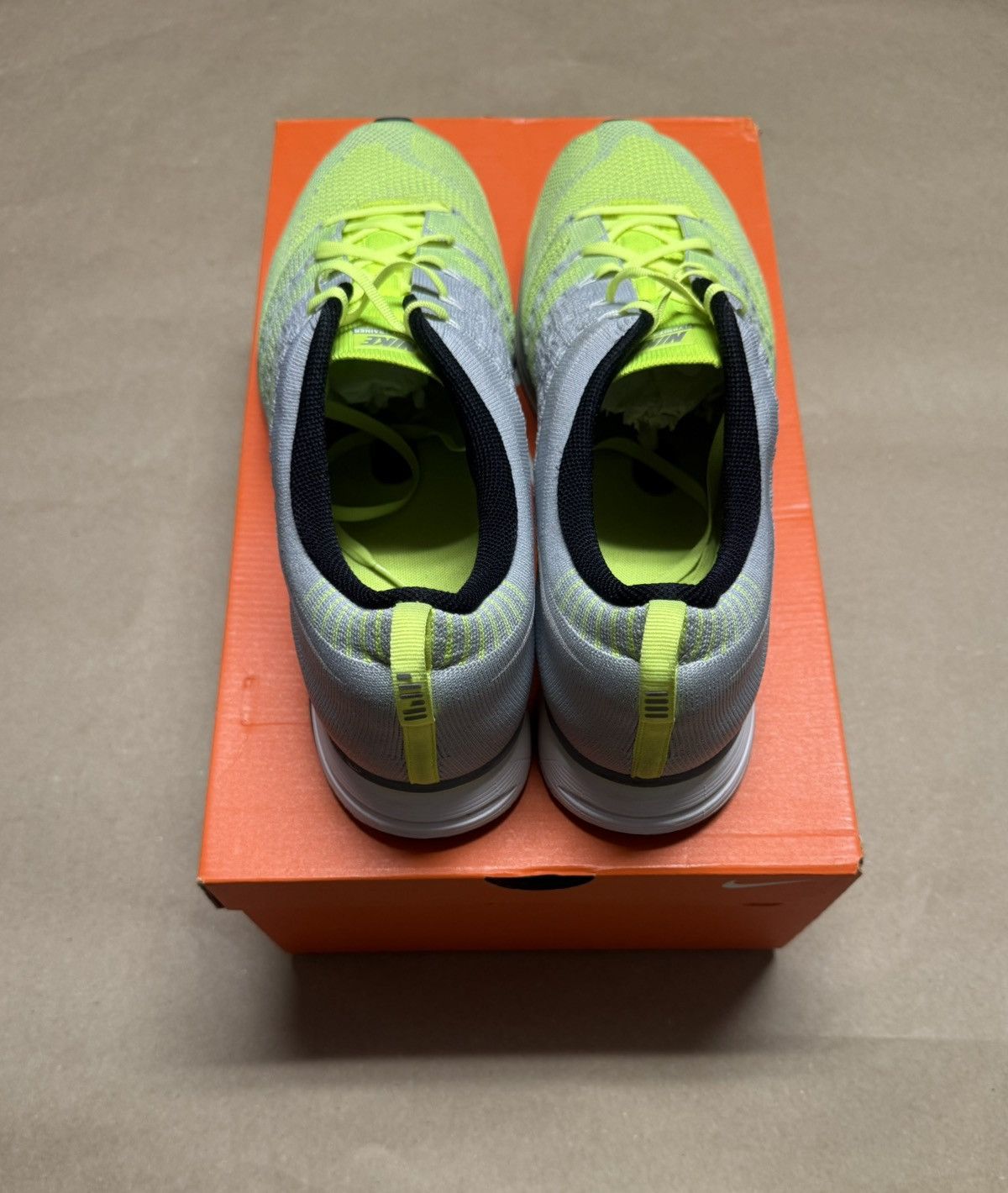 Nike Nike Flyknit Trainer + Volt White Mens sz 14 Running Shoes! Size US 14 / EU 47 - 4 Thumbnail