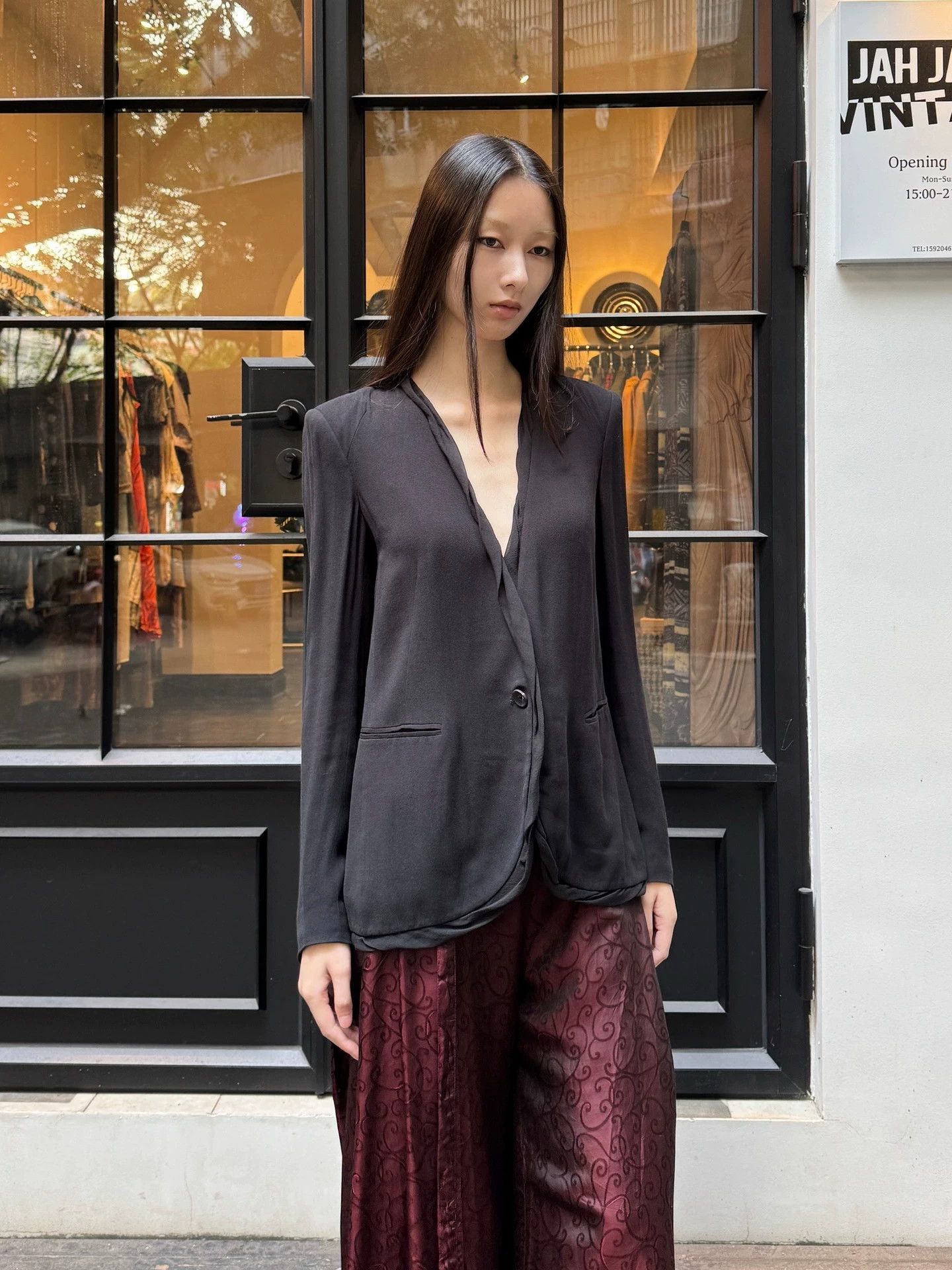 Helmut Lang Helmut Lang 2011 Drapey Slim Blazer Size 0 Vintage Size XS / US 0-2 / IT 36-38 - 1 Thumbnail